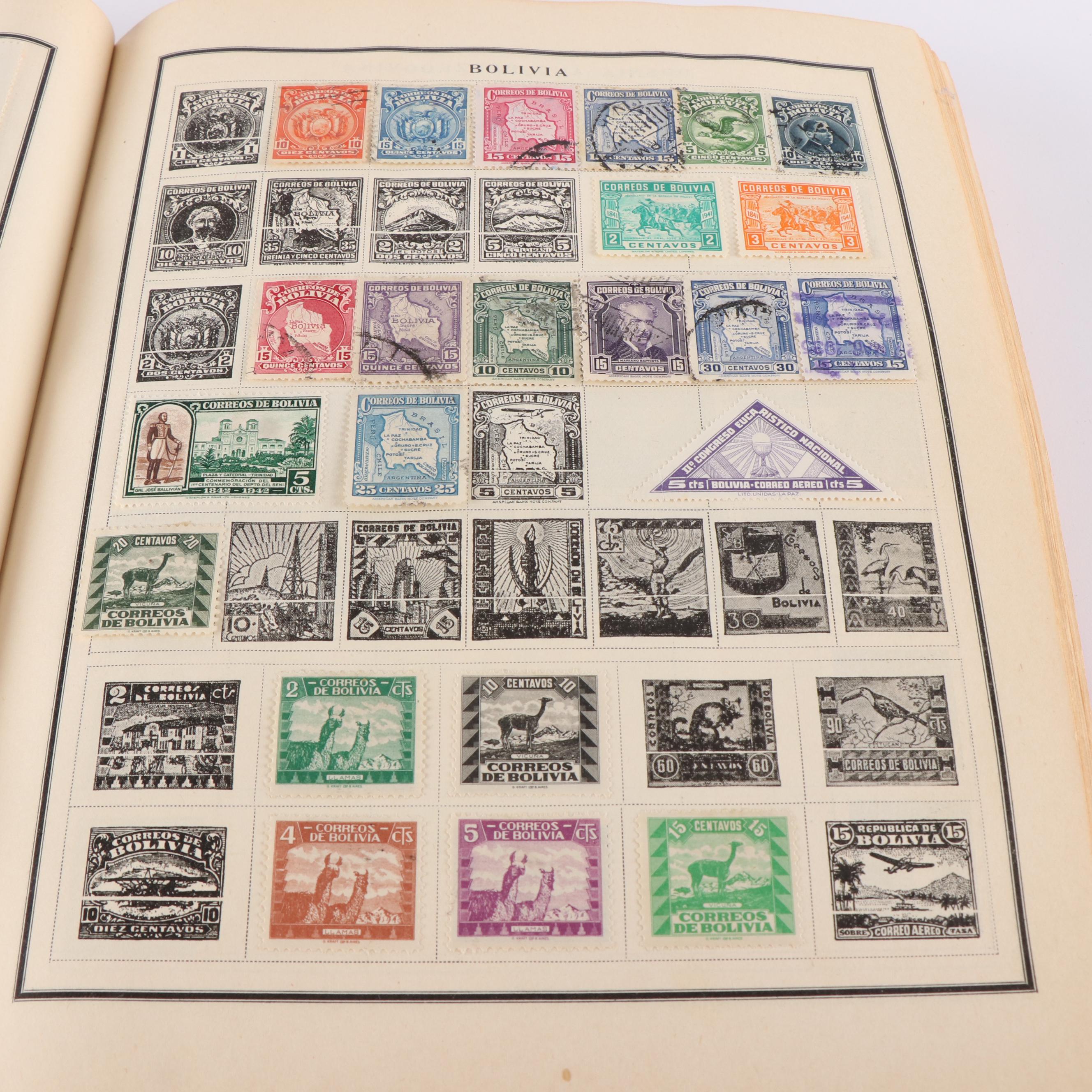 Two Vintage "Modern Postage Stamp Albums"