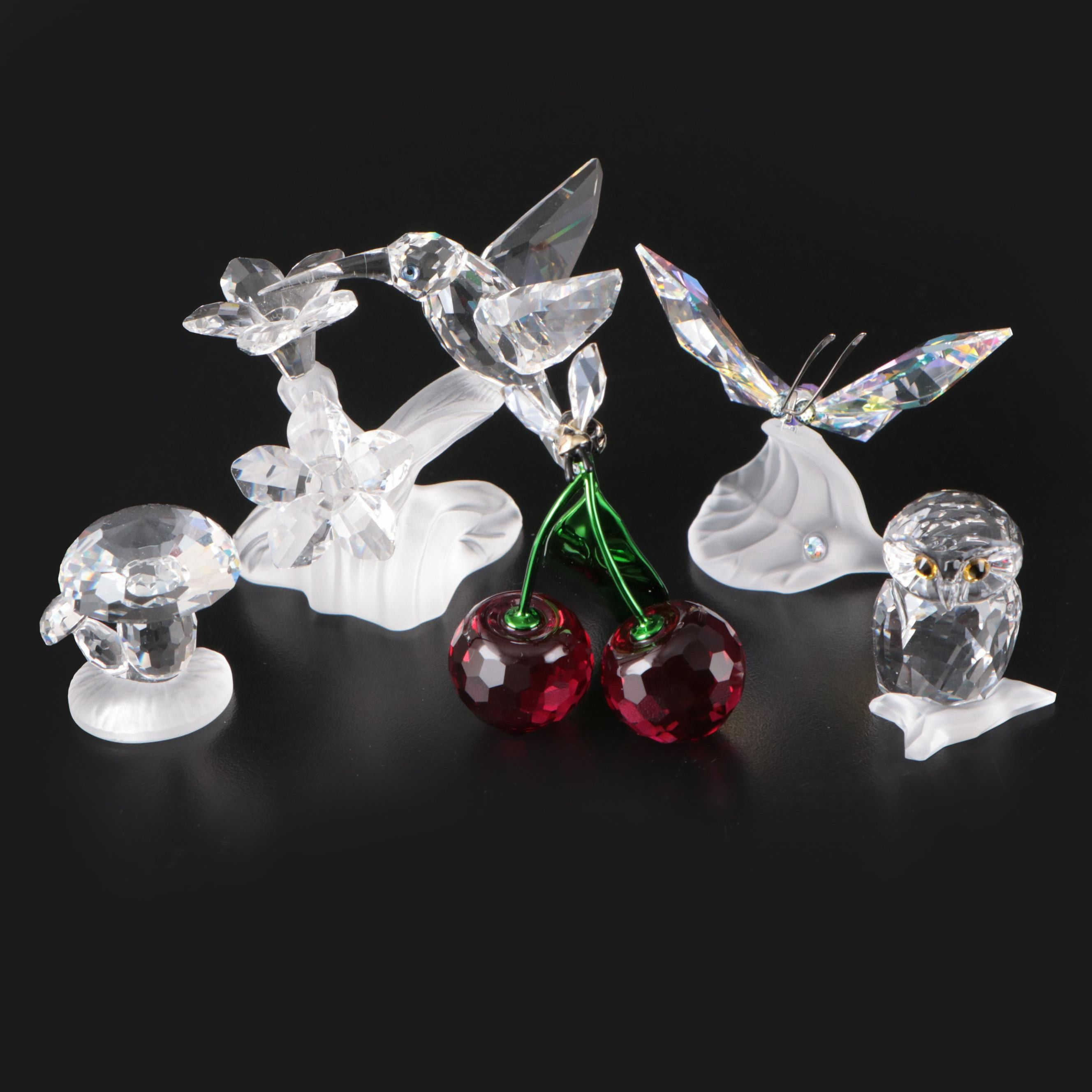 Swarovski Crystal "Sparkling Butterfly" and Other Crystal Figurines