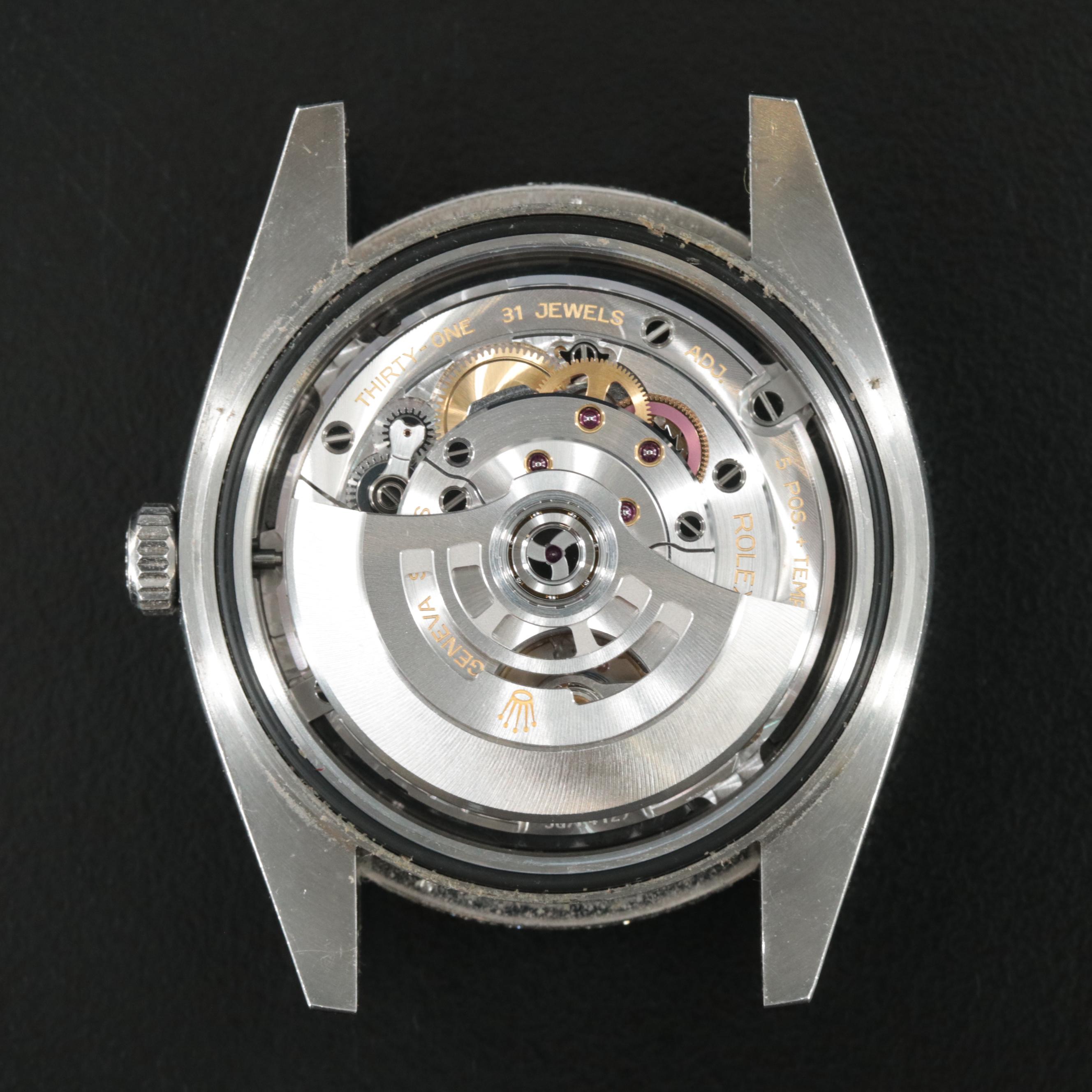 Rolex 4.17 CTW Custom Diamond Bezel Datejust Watch