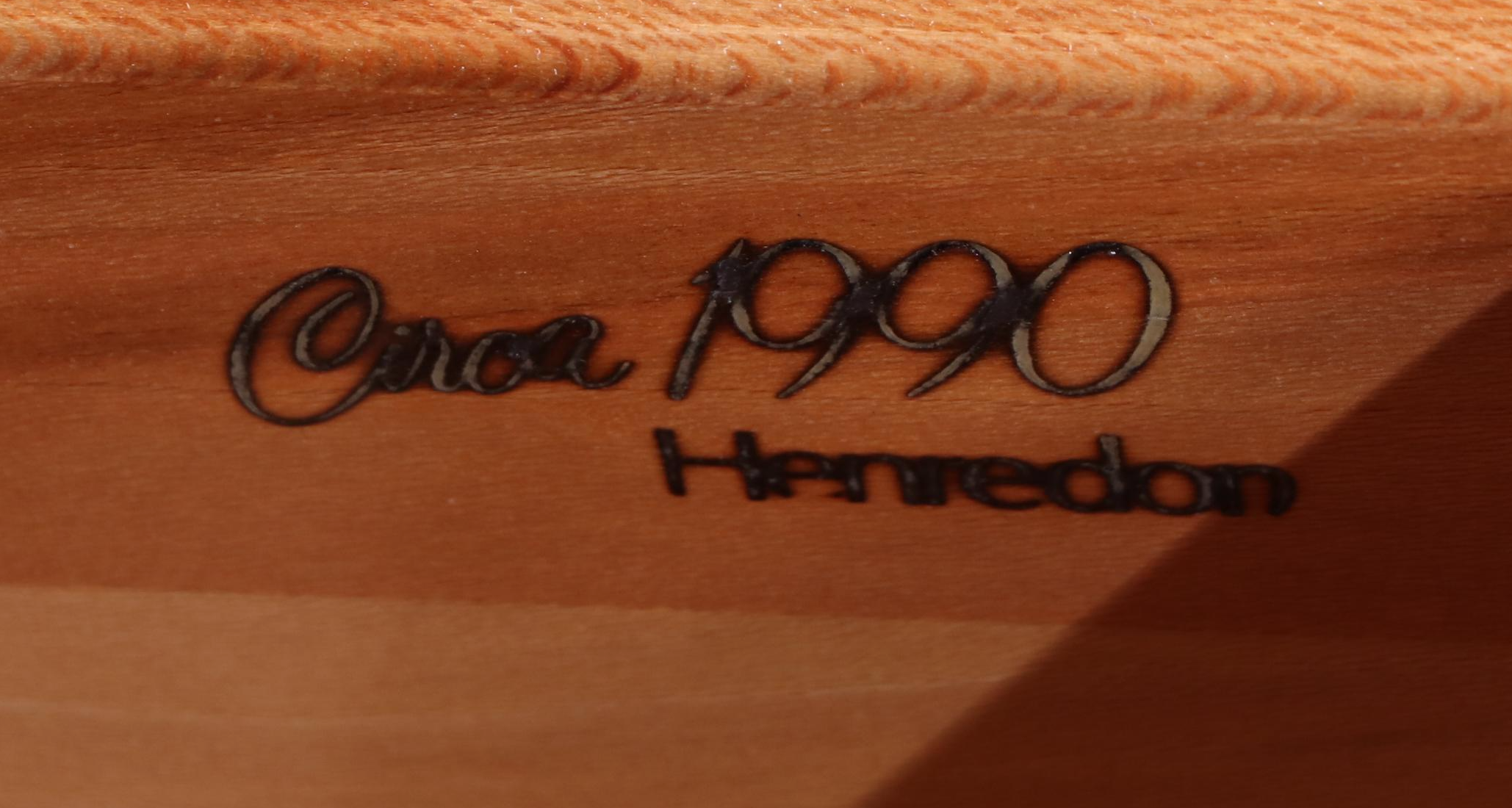 Henredon "Circa 1990" Cherrywood and Ebonized Wardrobe, Late 20th Century