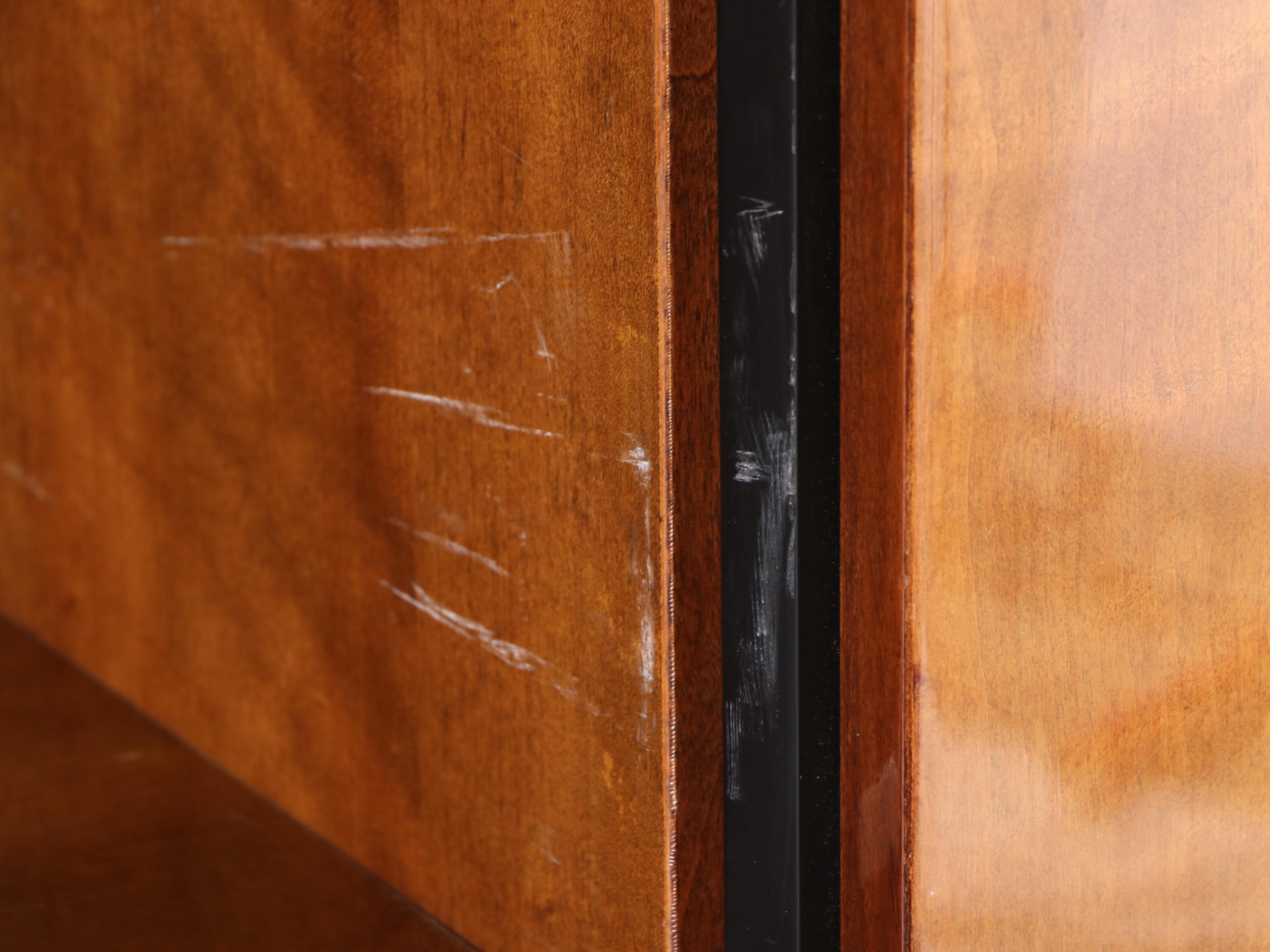 Henredon "Circa 1990" Cherrywood and Ebonized Wardrobe, Late 20th Century