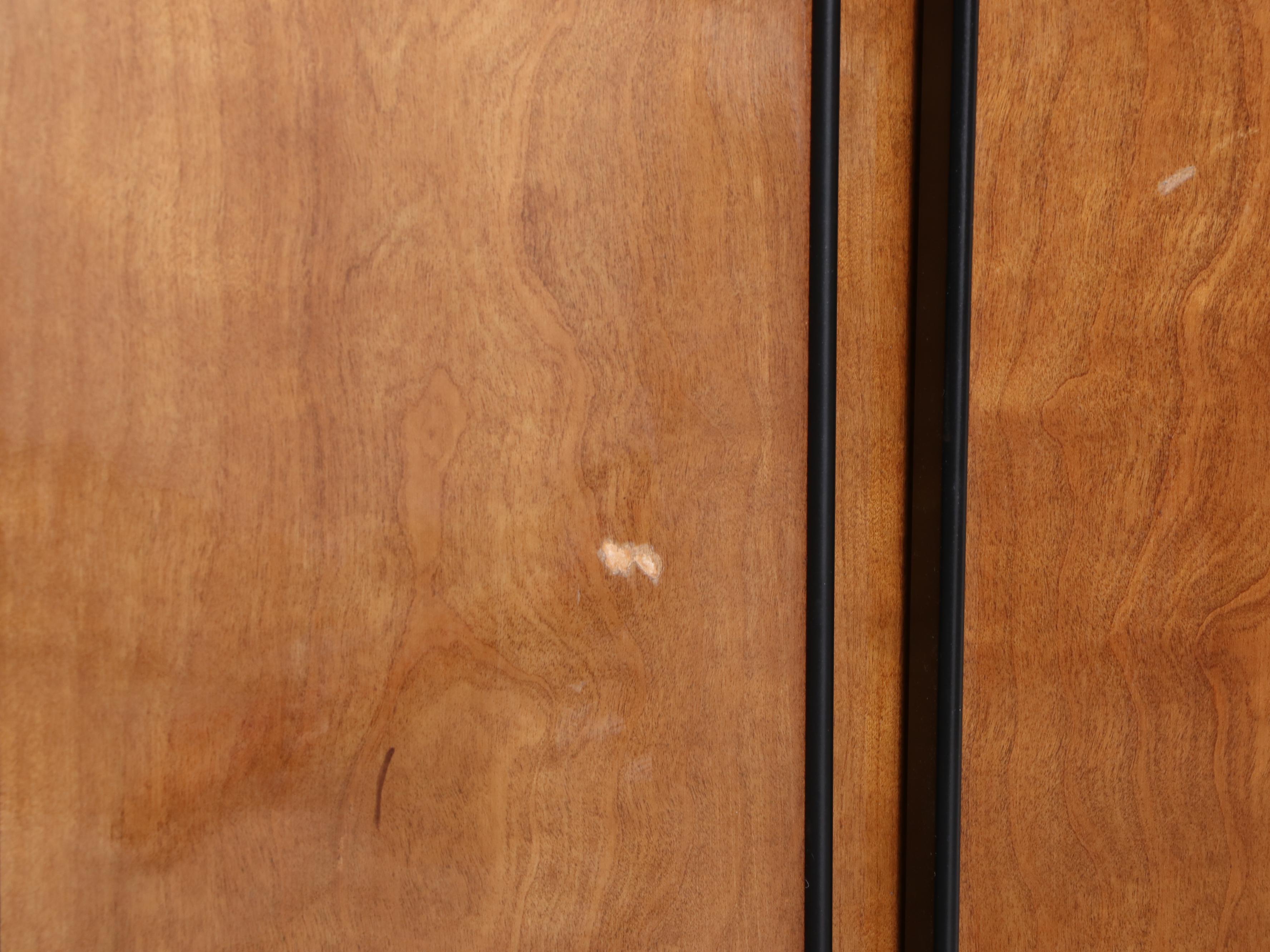 Henredon "Circa 1990" Cherrywood and Ebonized Wardrobe, Late 20th Century