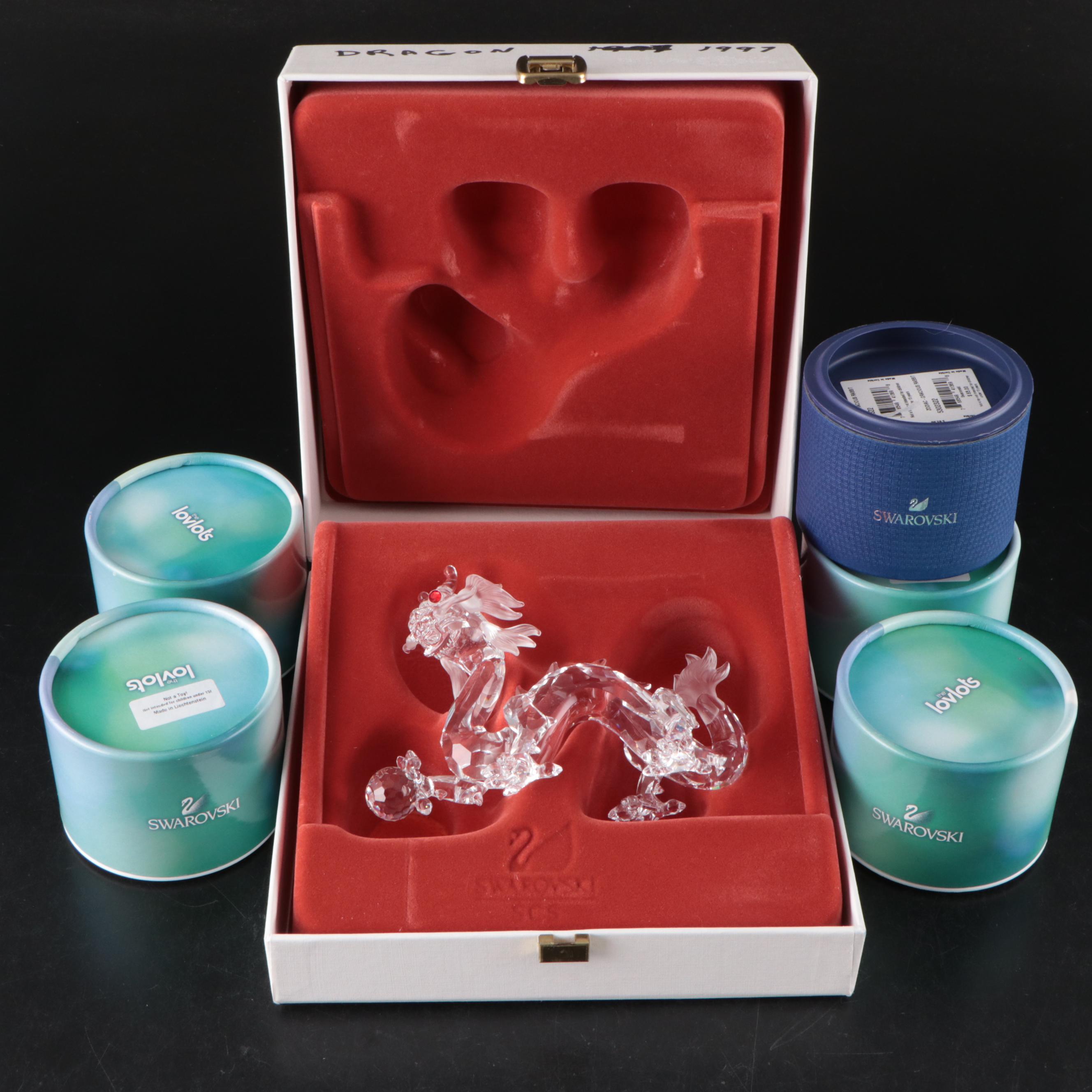 Swarovski Crystal Lovlots Zodiac Pets and Fabulous Creatures "Dragon"