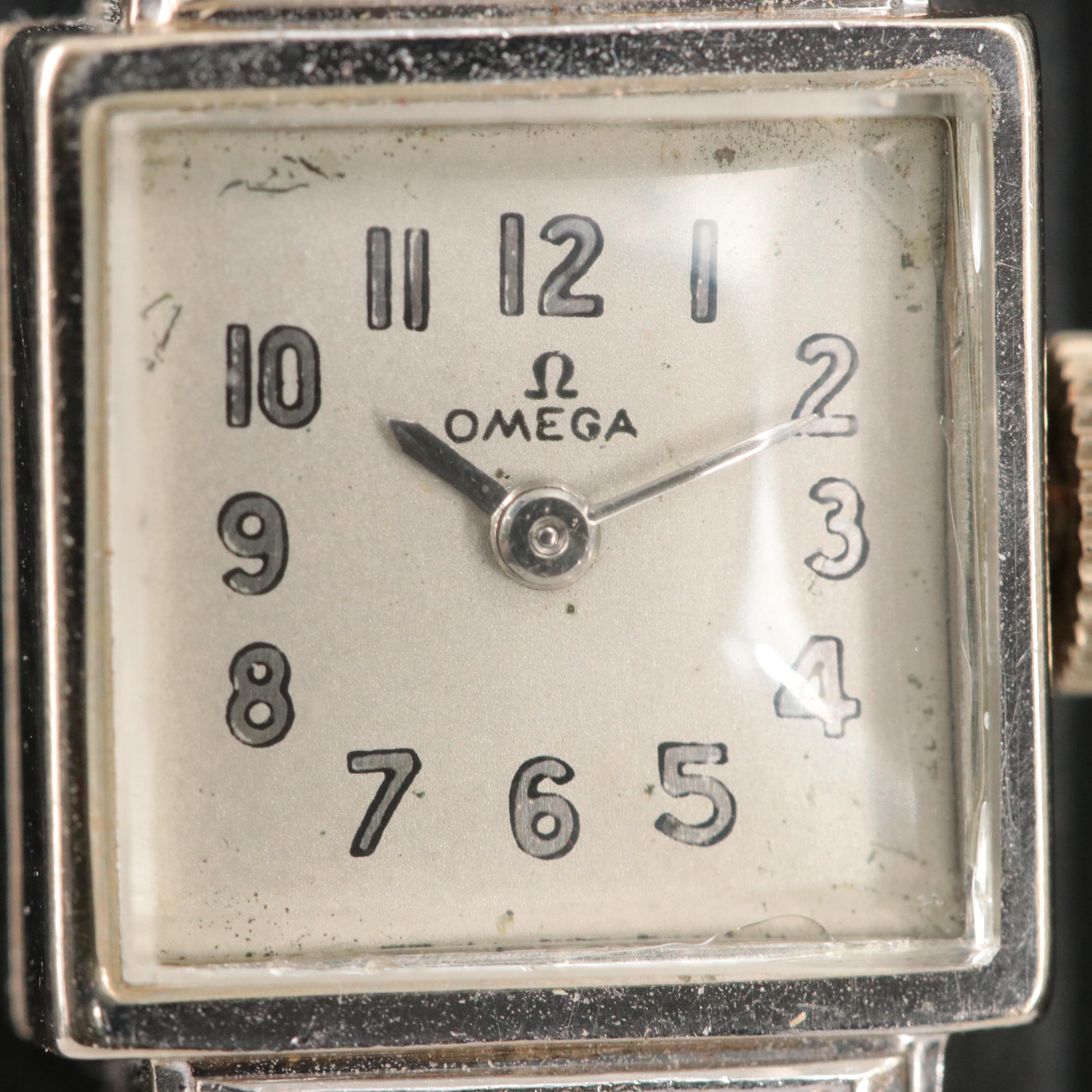 Vintage Omega 14K and Diamond Watch