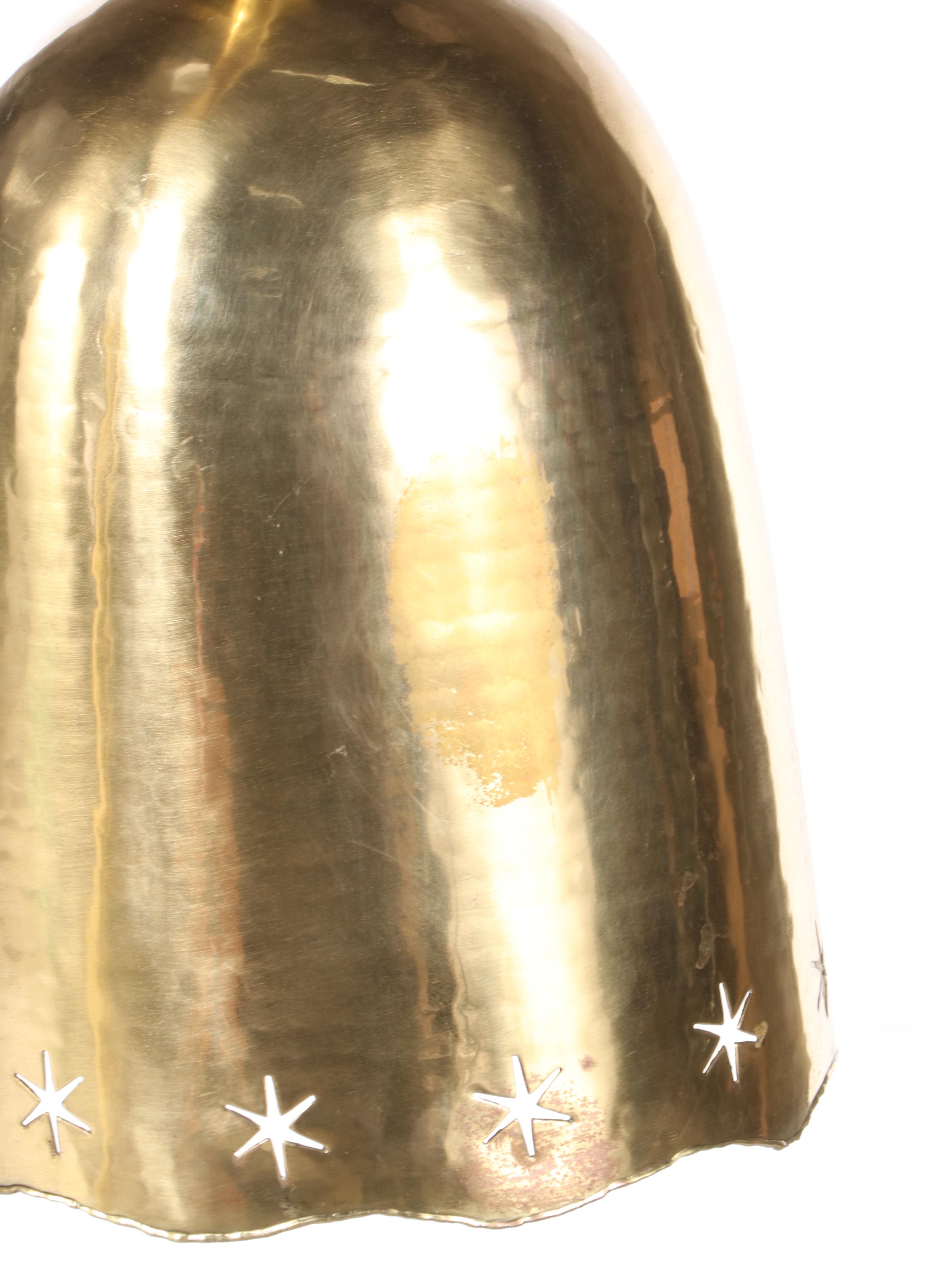 Anthropologie "Archway" Type Hammered Brass Gooseneck Floor Lamp, 21st Century