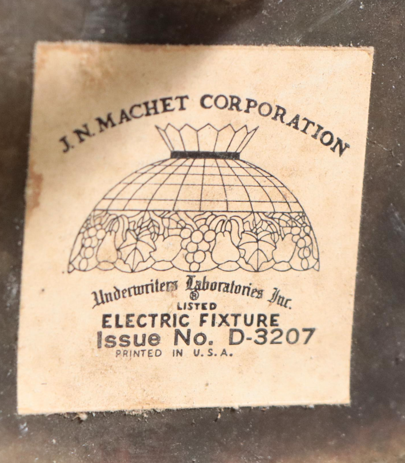 J. N. Machet for Coca-Cola Metal and Glass Pendant Light, Mid to Late 20th C.