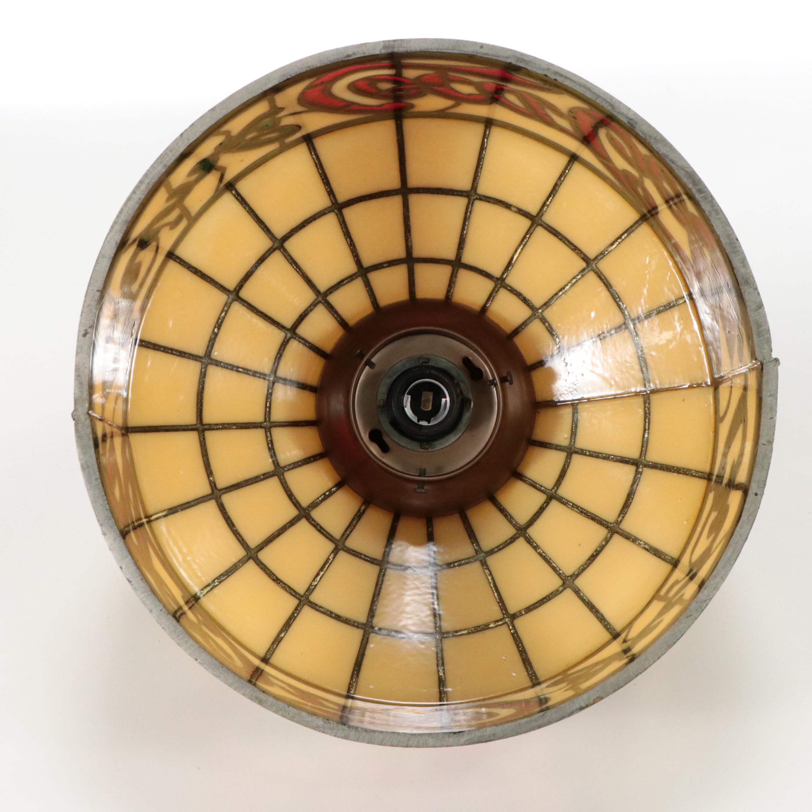 J. N. Machet for Coca-Cola Metal and Glass Pendant Light, Mid to Late 20th C.