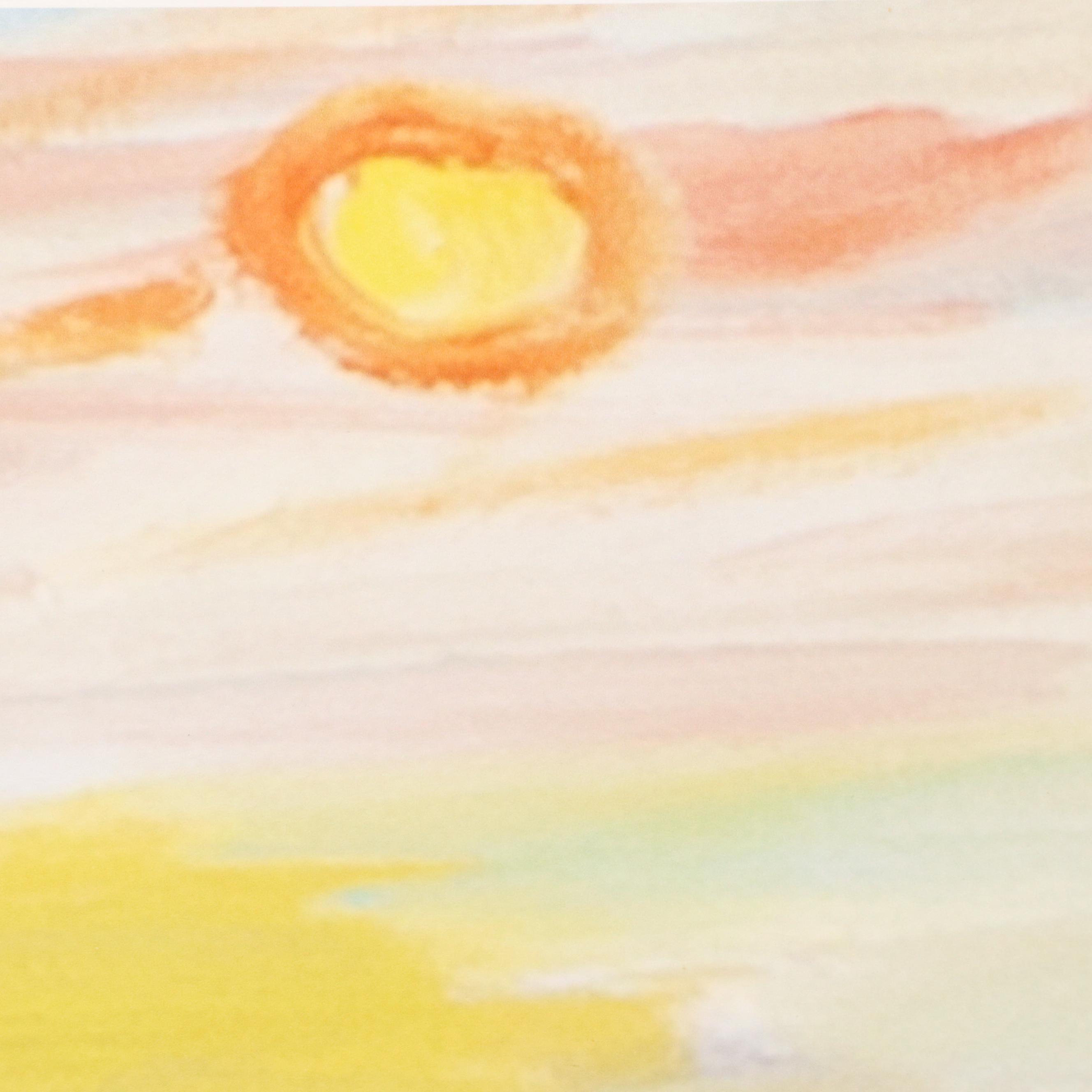 Giclée River Landscape with Bridge After Beverly Erschell