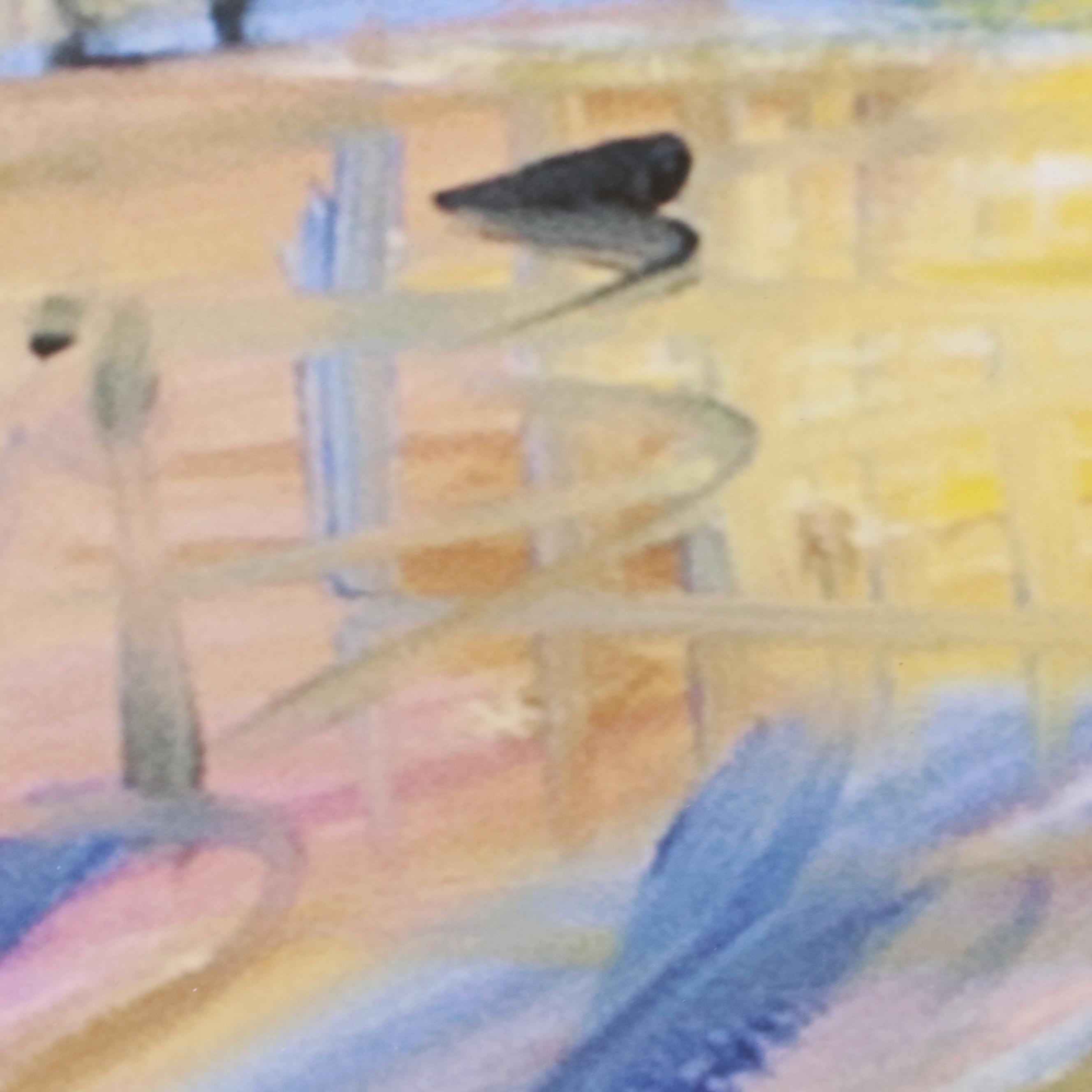 Giclée River Landscape with Bridge After Beverly Erschell