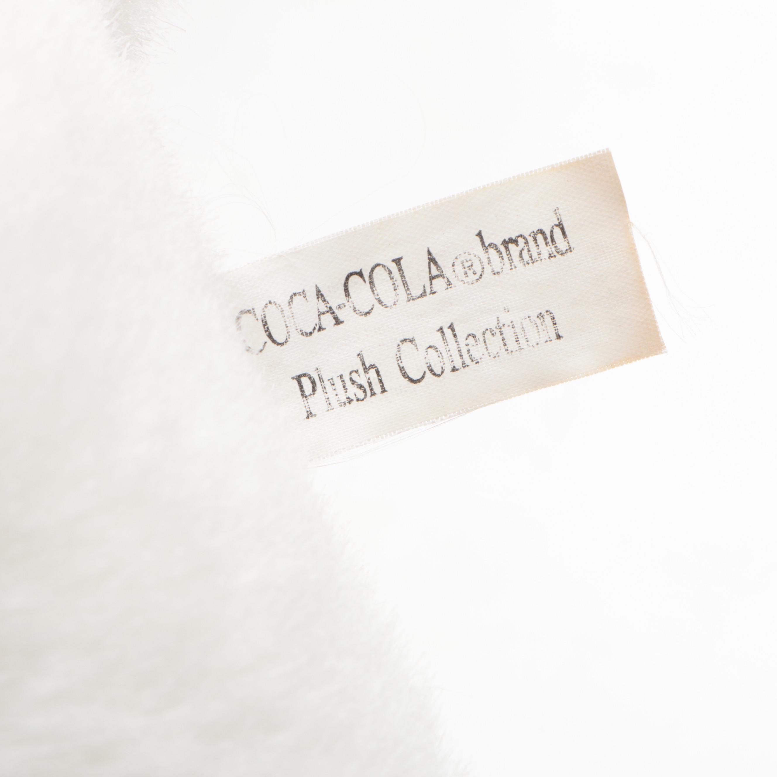 Coca-Cola Stuffed Bears and Other Plush and Beanbag Animals with Display Shelf