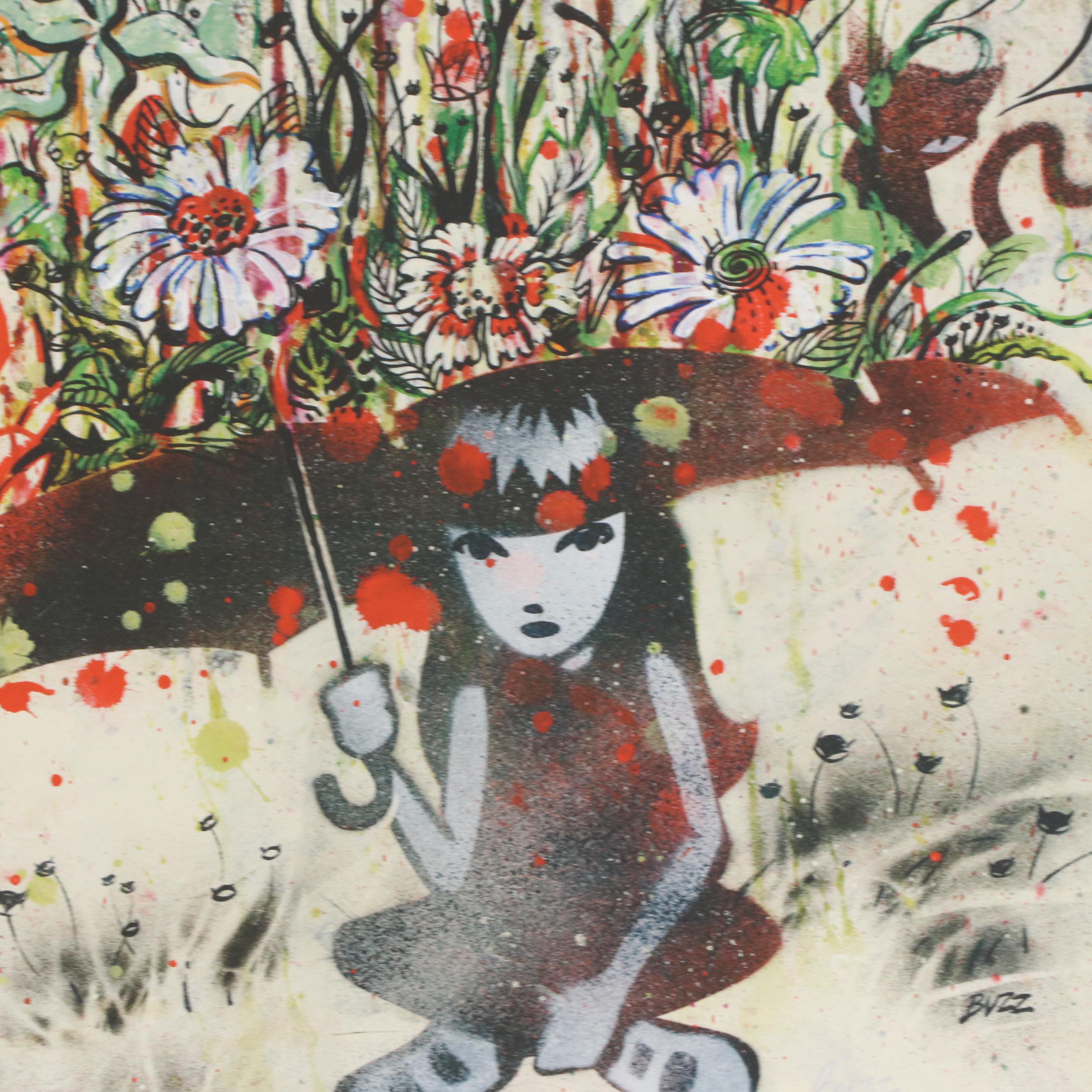 Buzz Parker Serigraph "The Strange Rain"