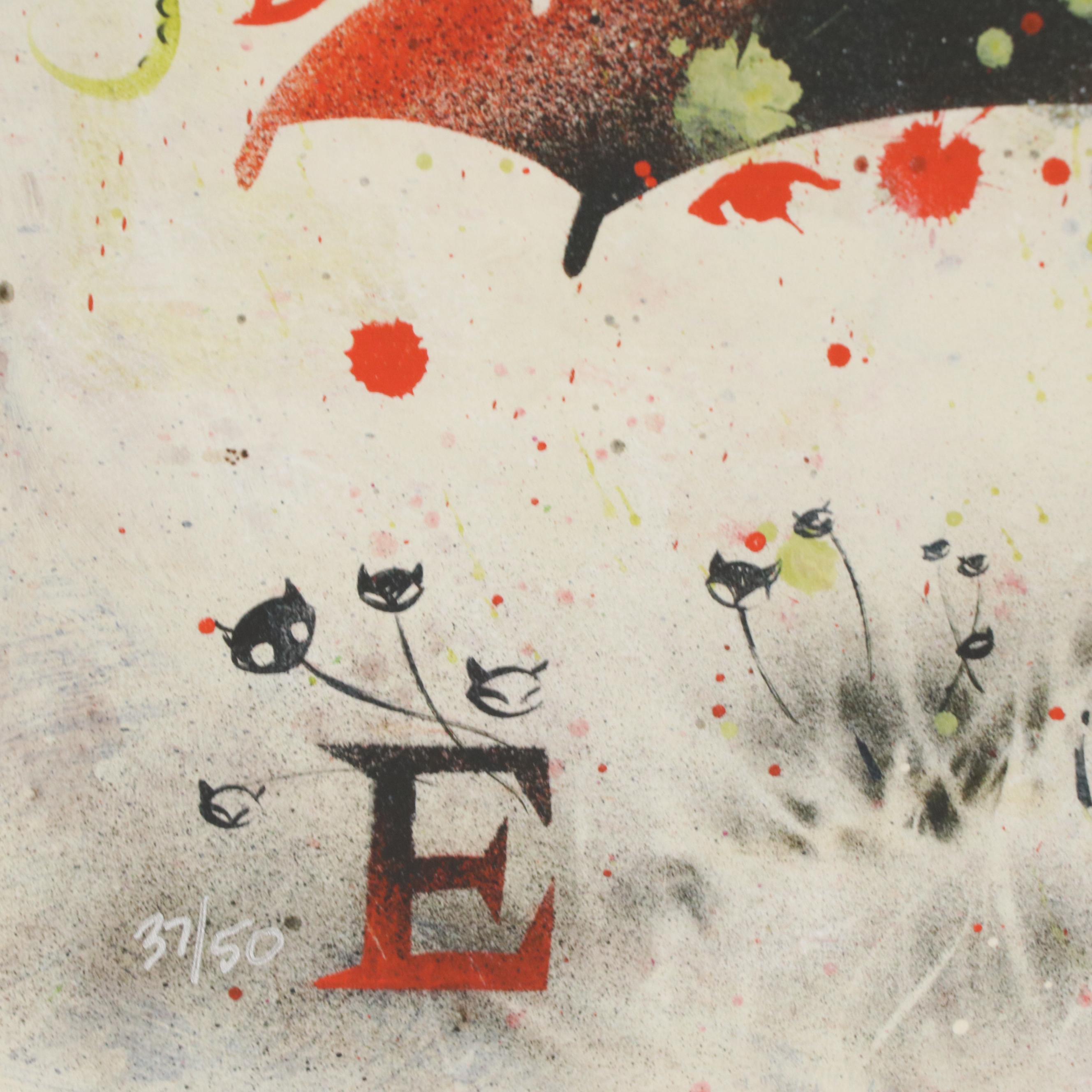 Buzz Parker Serigraph "The Strange Rain"