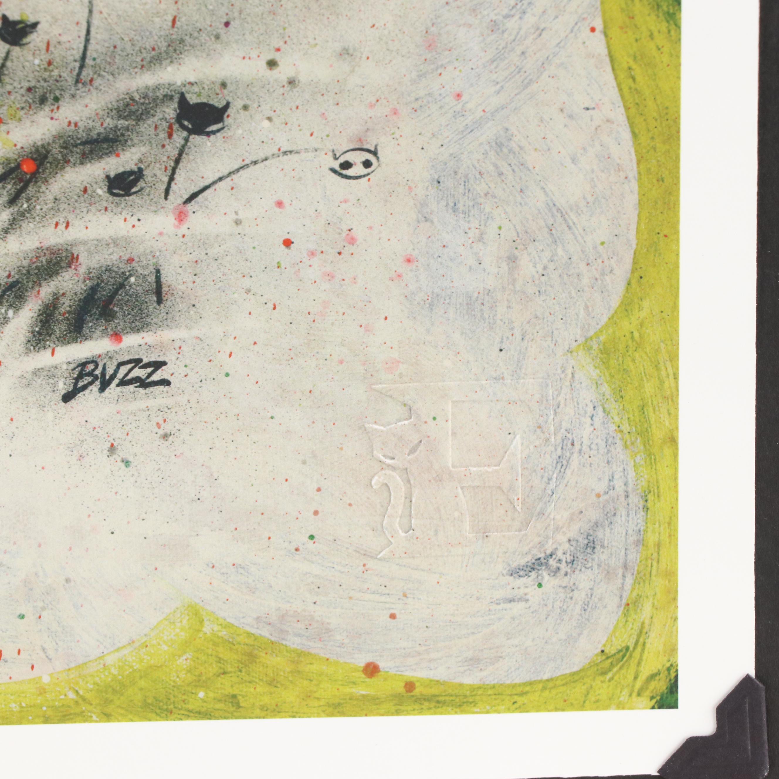 Buzz Parker Serigraph "The Strange Rain"