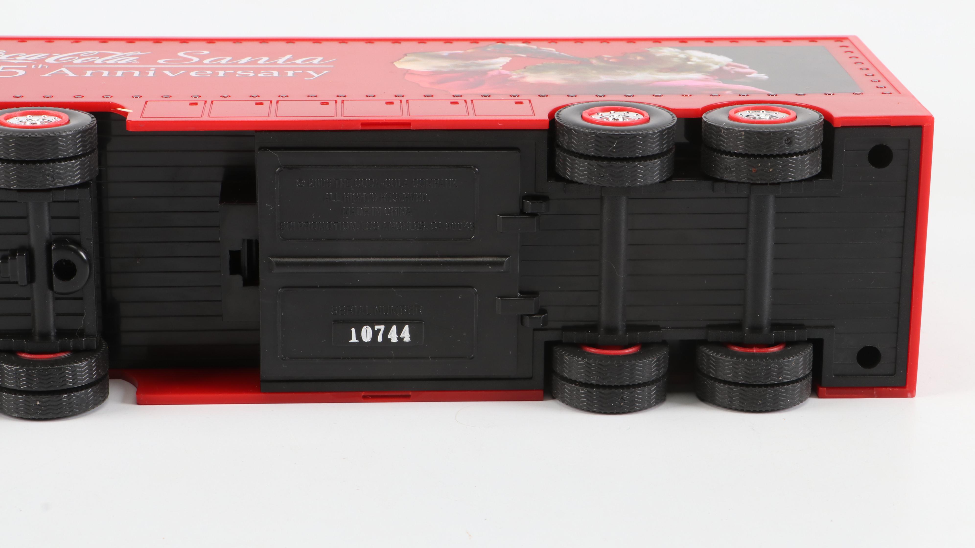 Coca-Cola Diecast Semi-Trucks, Delivery Trucks, Speedboat and Painted Wood Truck