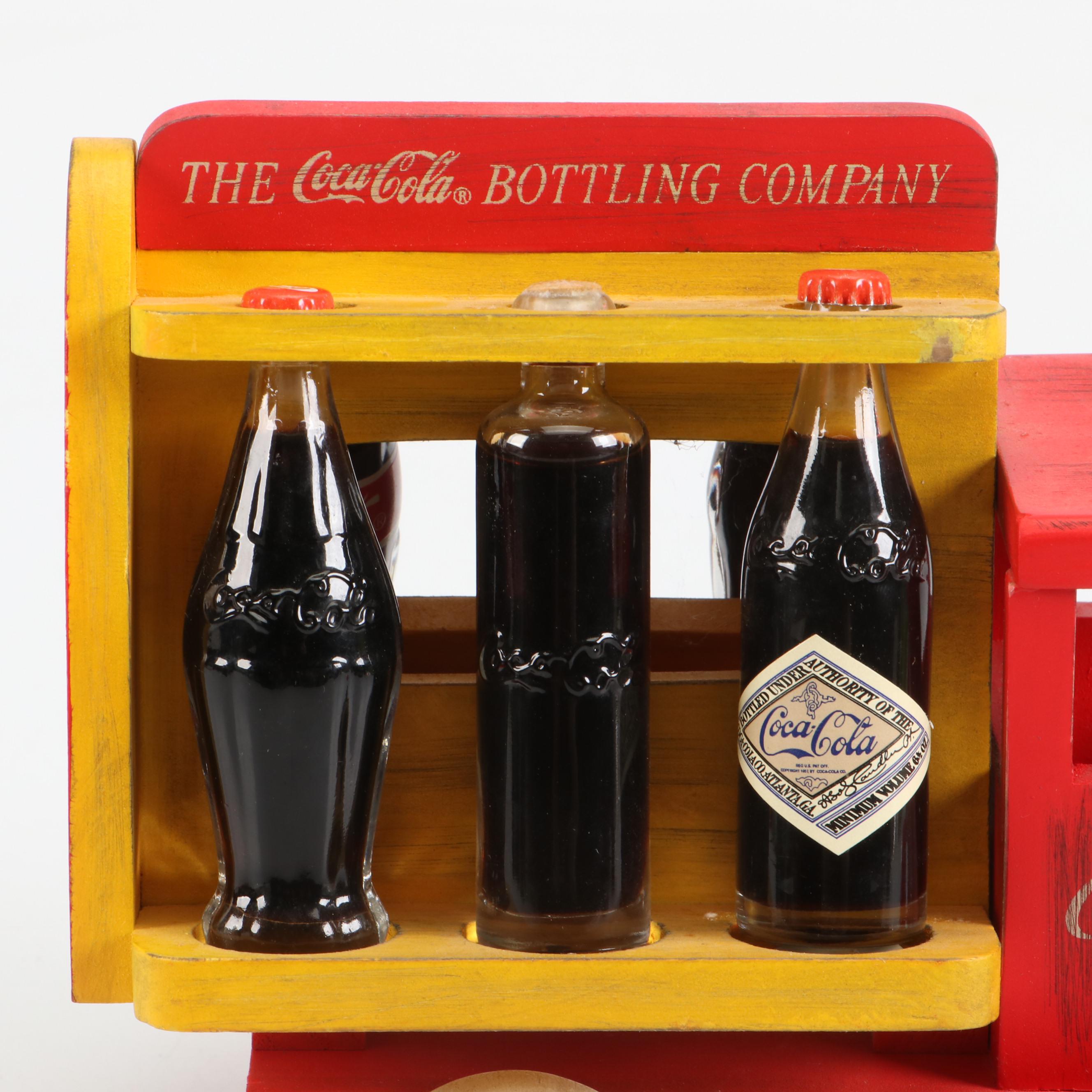 Coca-Cola Diecast Semi-Trucks, Delivery Trucks, Speedboat and Painted Wood Truck