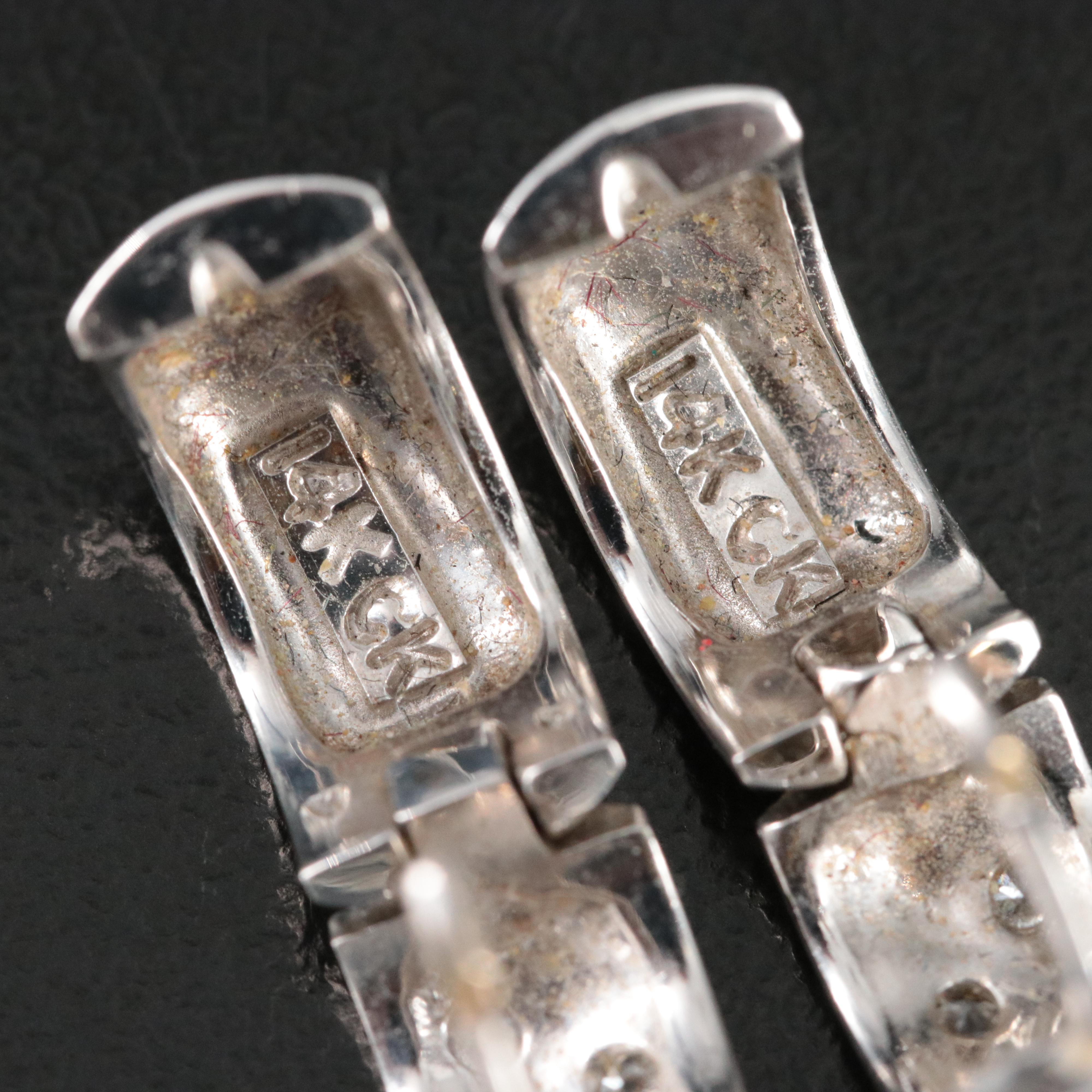 14K 0.37 CTW Diamond Huggie Hoop Earrings