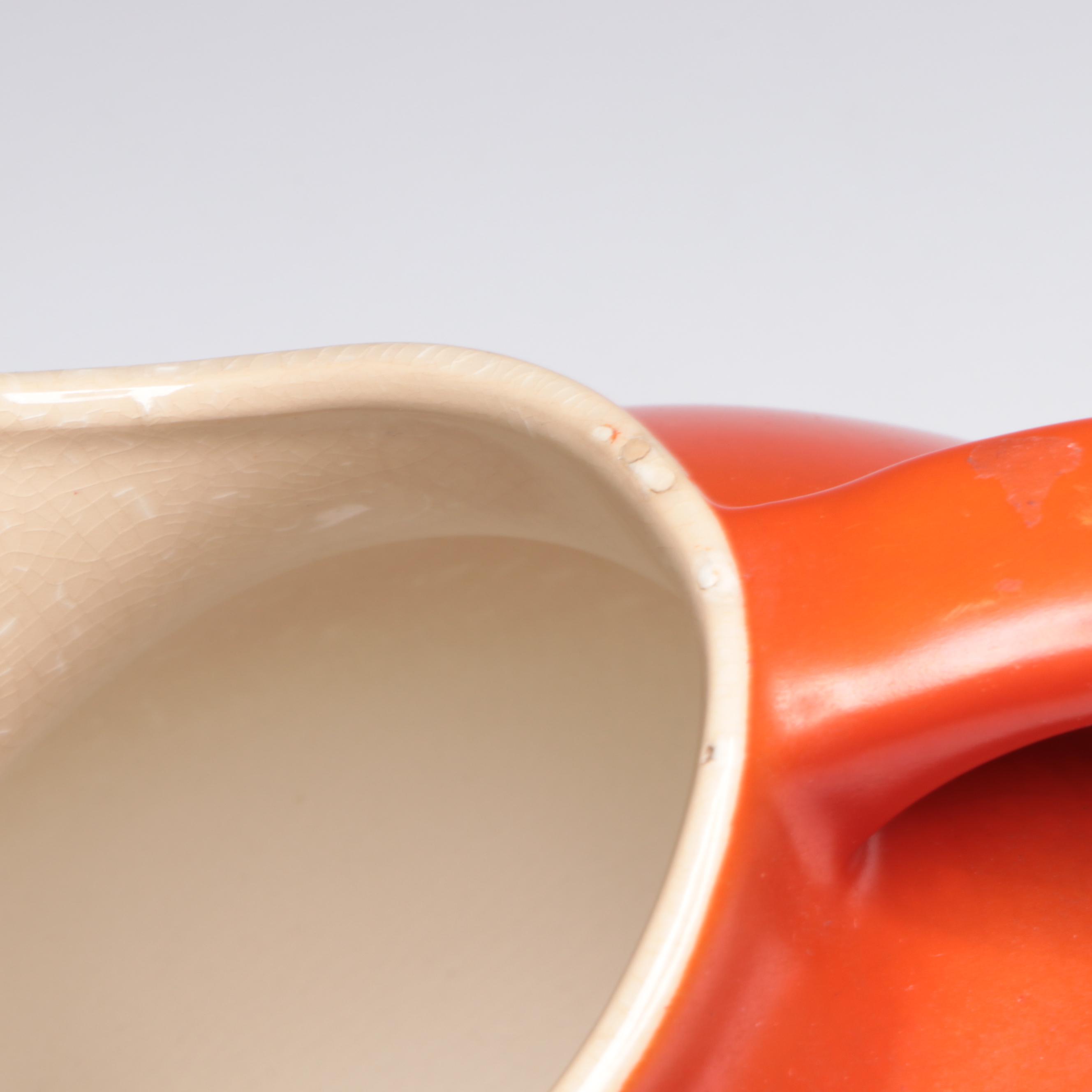 Mid Century Modern Ceramic Ball Jug with Other Glassware and Napkin Holder