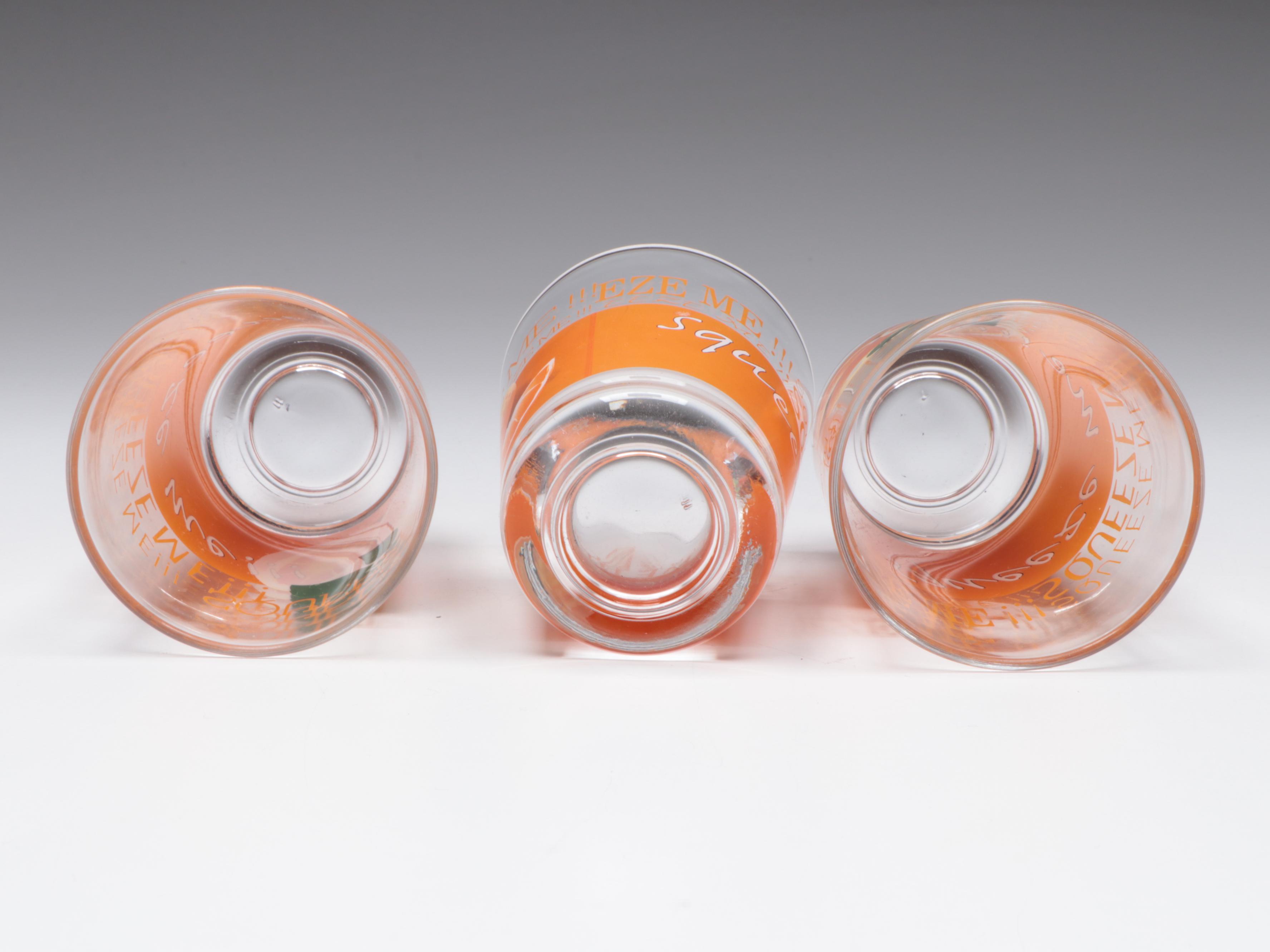 Mid Century Modern Ceramic Ball Jug with Other Glassware and Napkin Holder