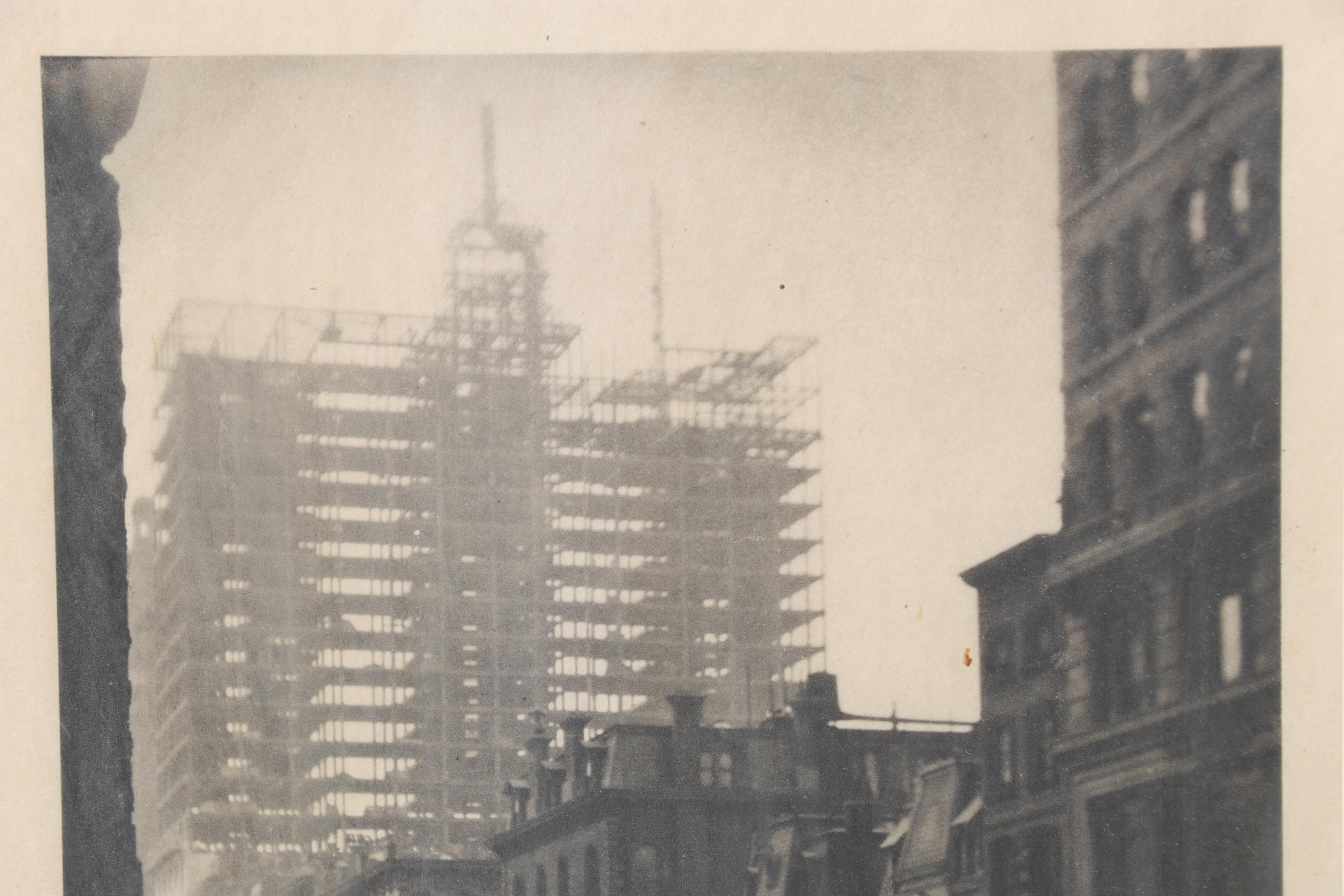 Alfred Stieglitz Photogravure "Old And New New York," 1911