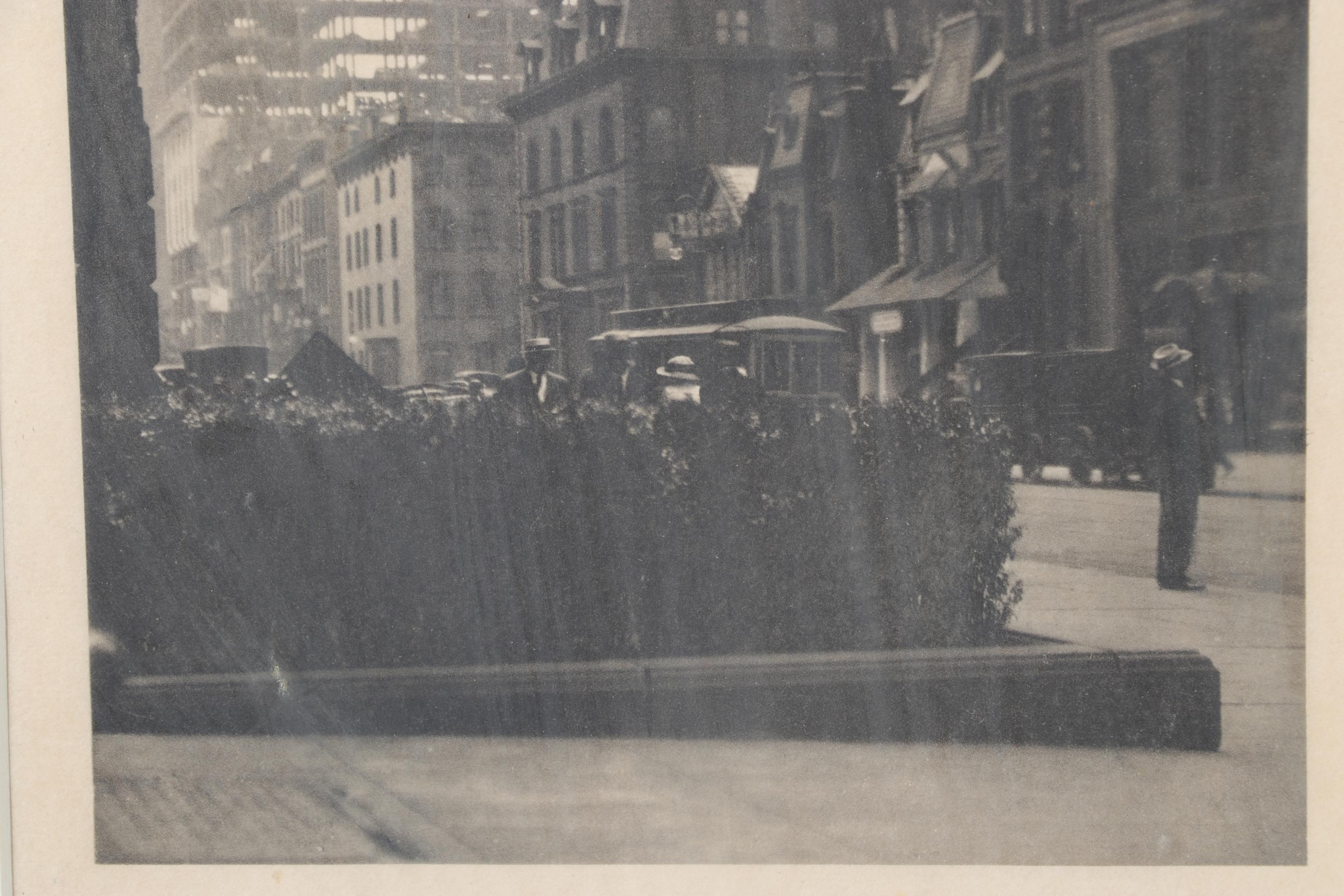 Alfred Stieglitz Photogravure "Old And New New York," 1911
