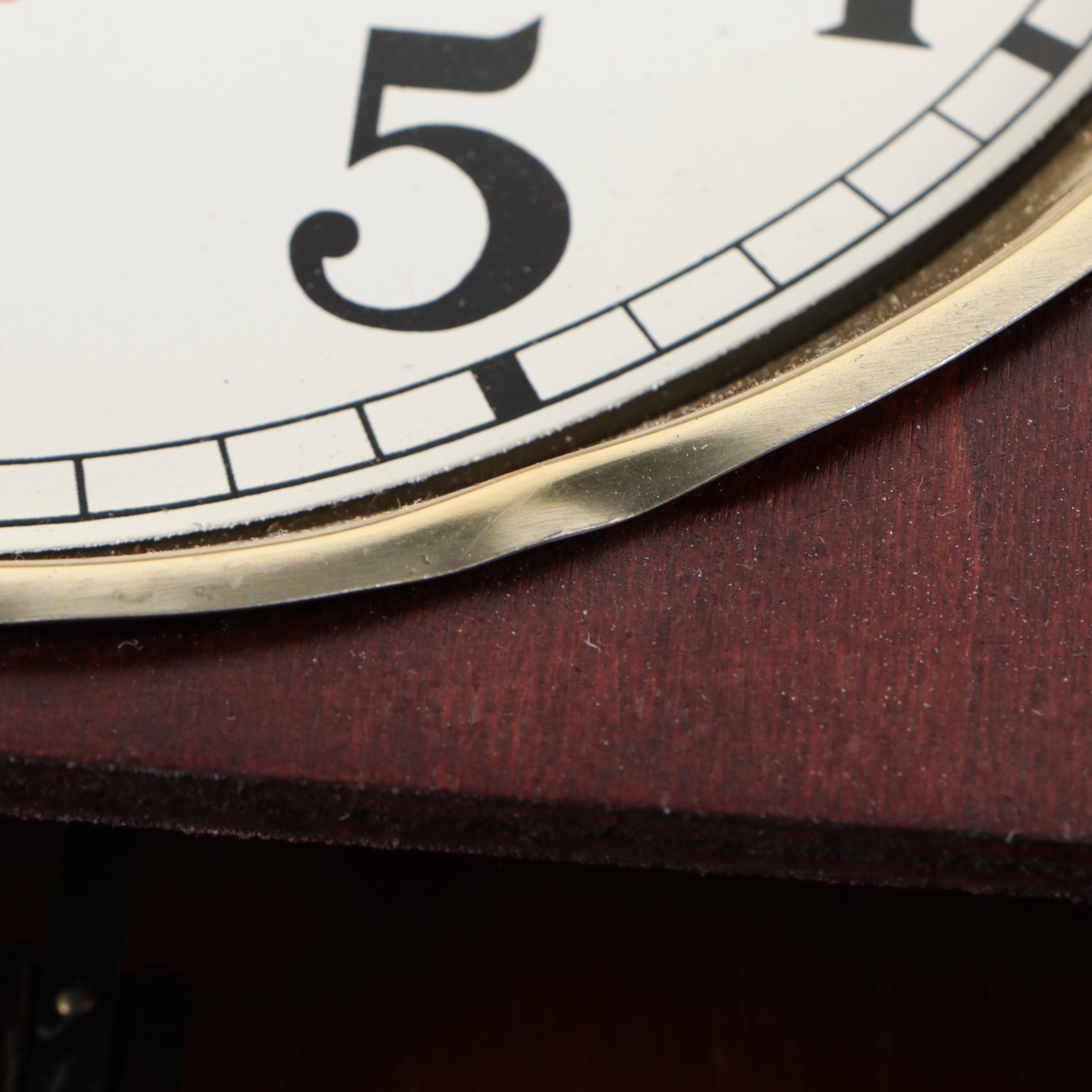 Coca-Cola Wooden Advertising Wall Clock, Late 20th Century