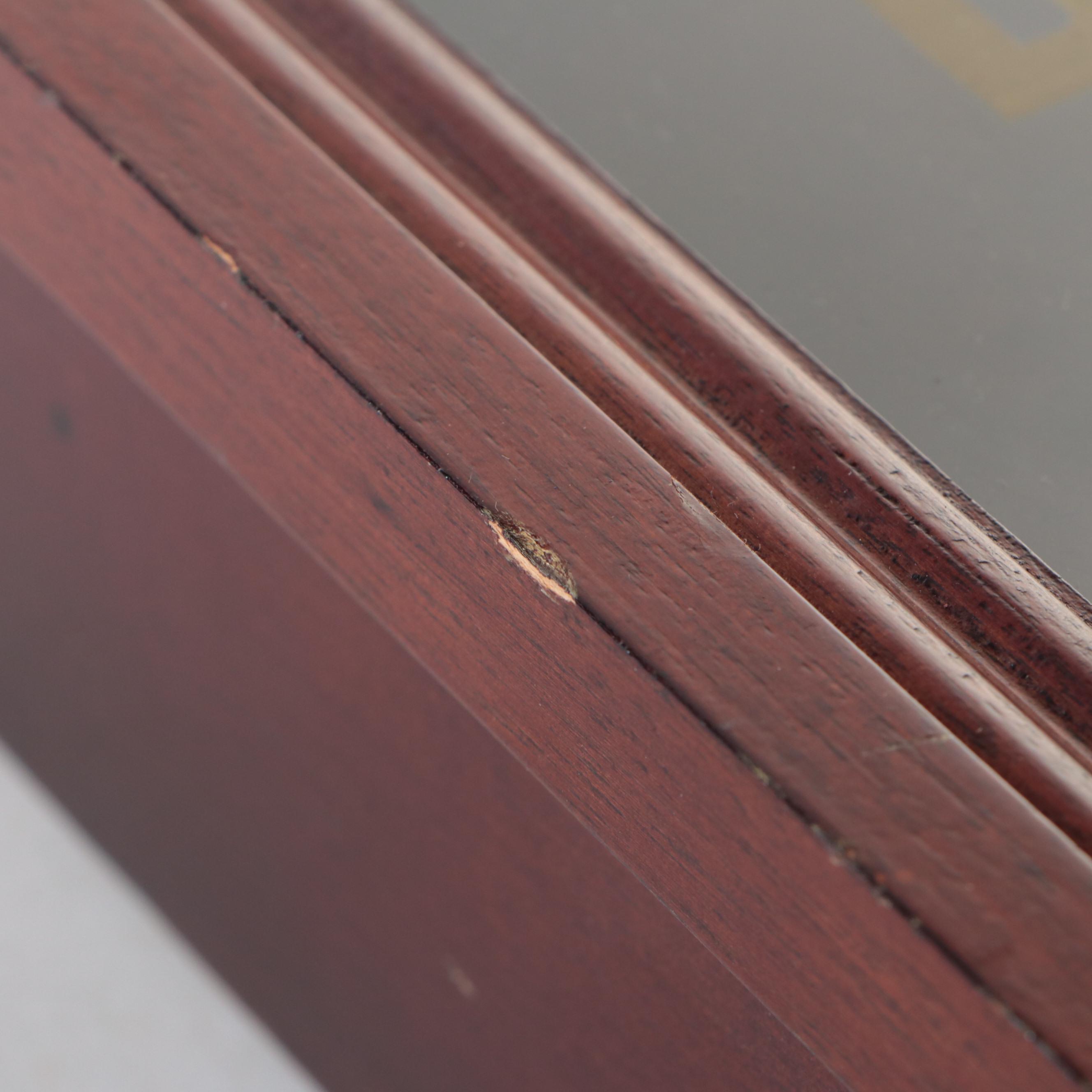 Coca-Cola Wooden Advertising Wall Clock, Late 20th Century