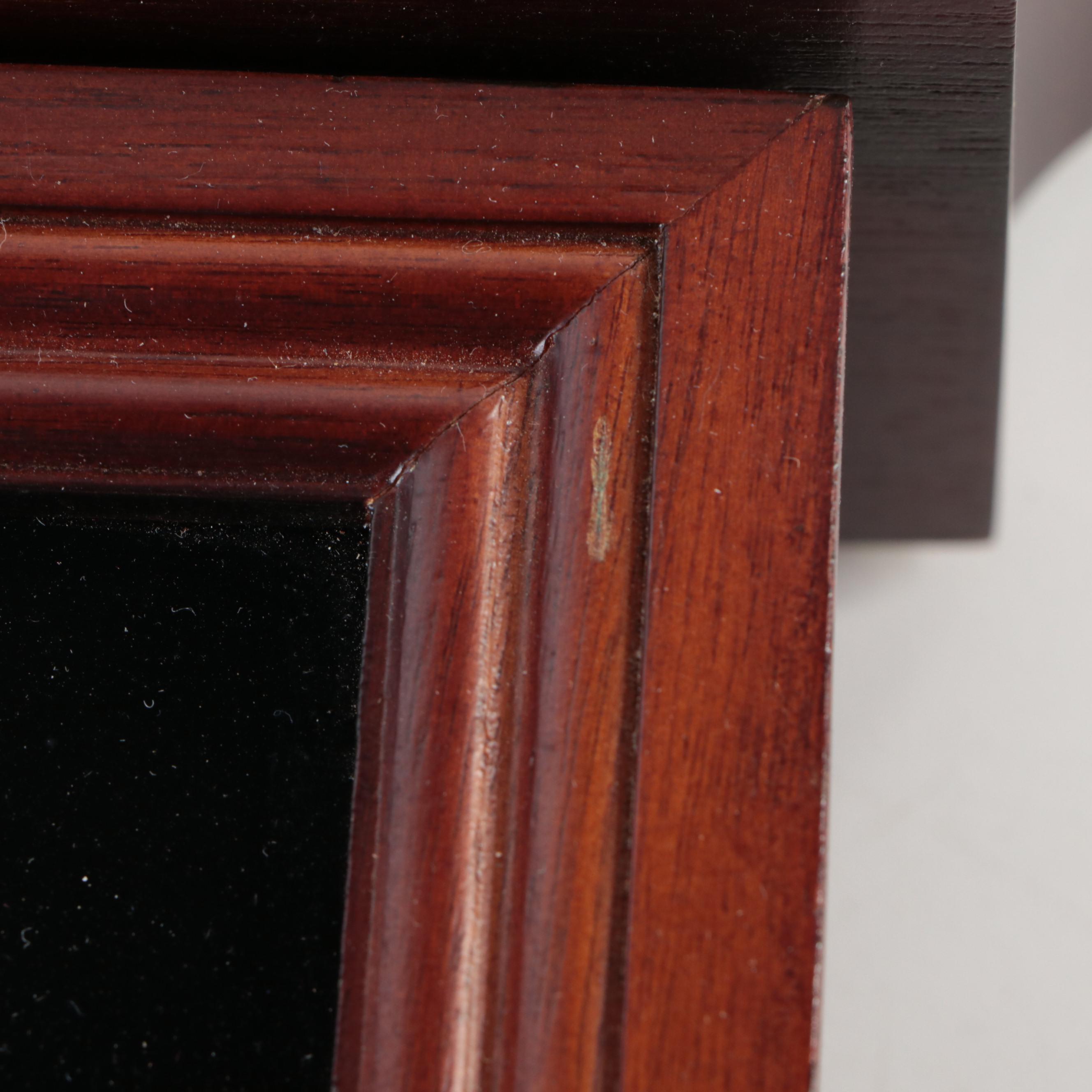 Coca-Cola Wooden Advertising Wall Clock, Late 20th Century