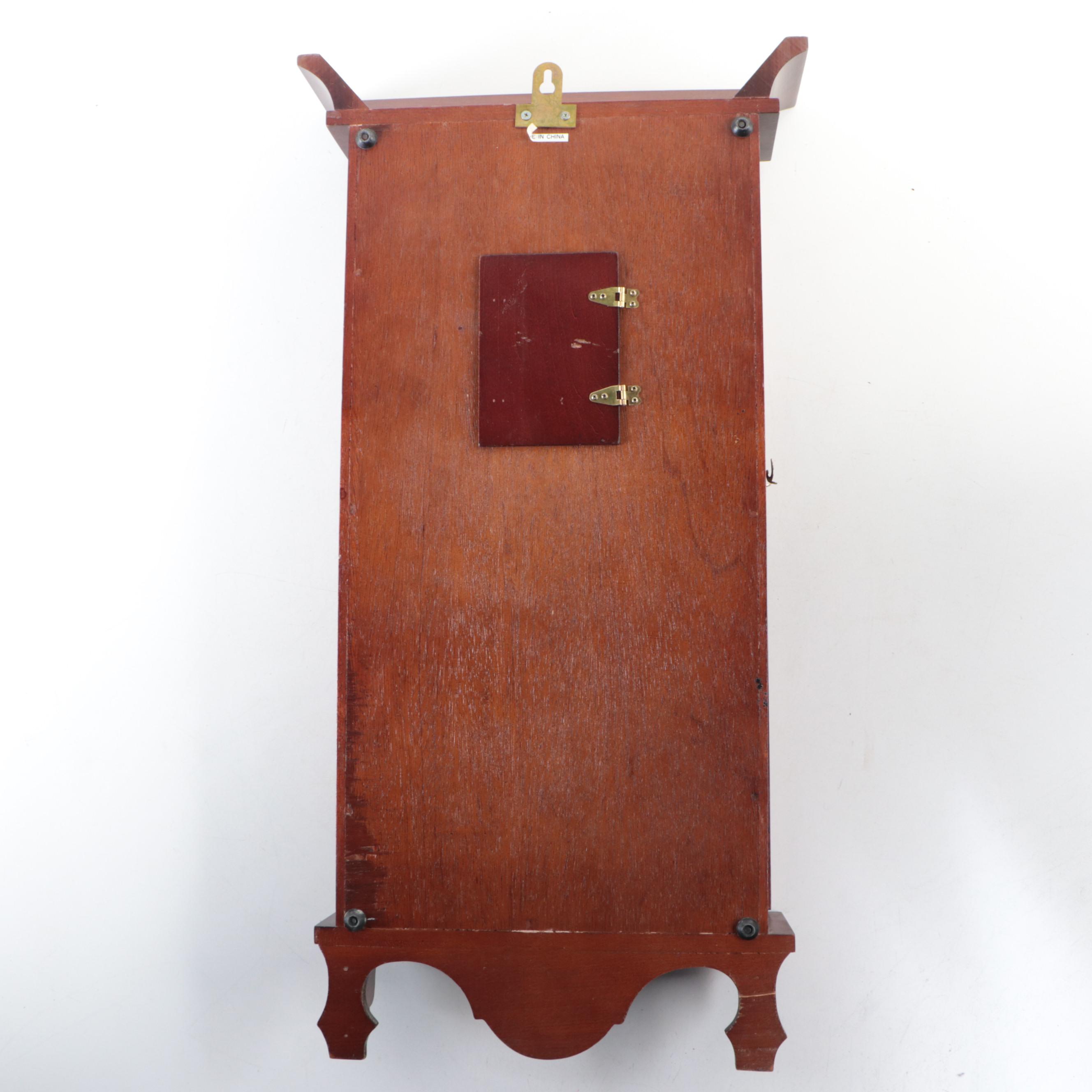 Coca-Cola Wooden Advertising Wall Clock, Late 20th Century