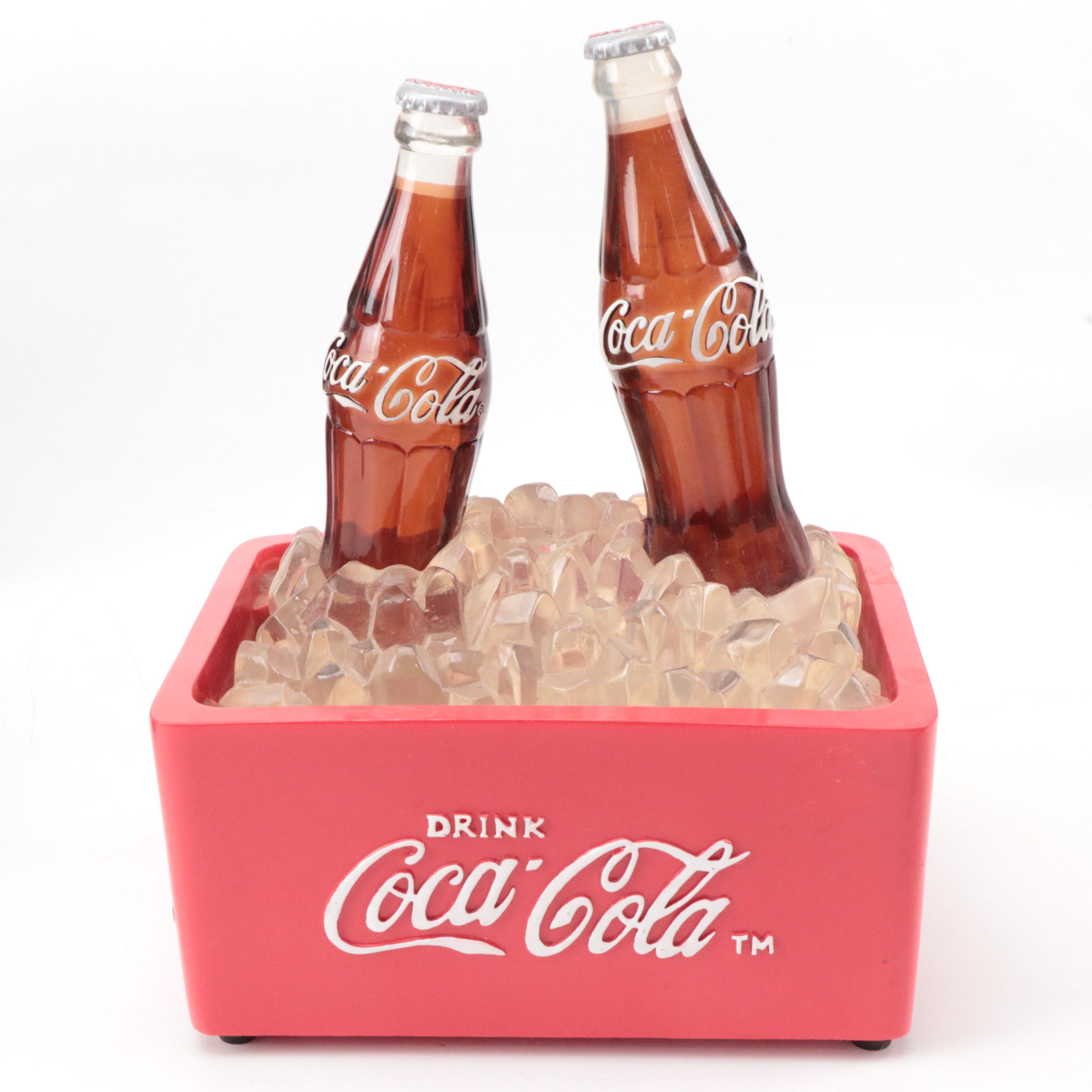 Coca-Cola Finished Wood Radio and Plastic Table Lamp with More