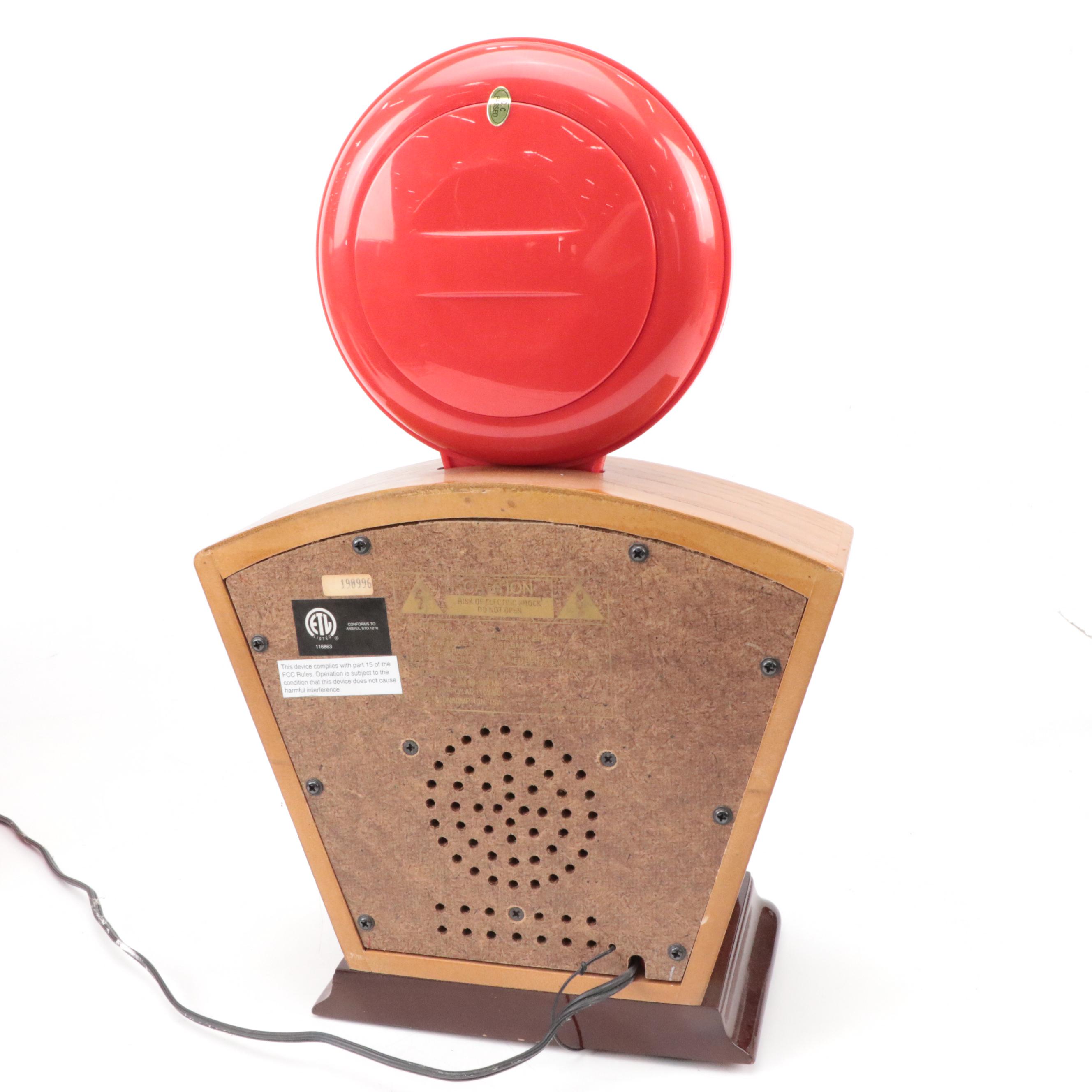 Coca-Cola Finished Wood Radio and Plastic Table Lamp with More