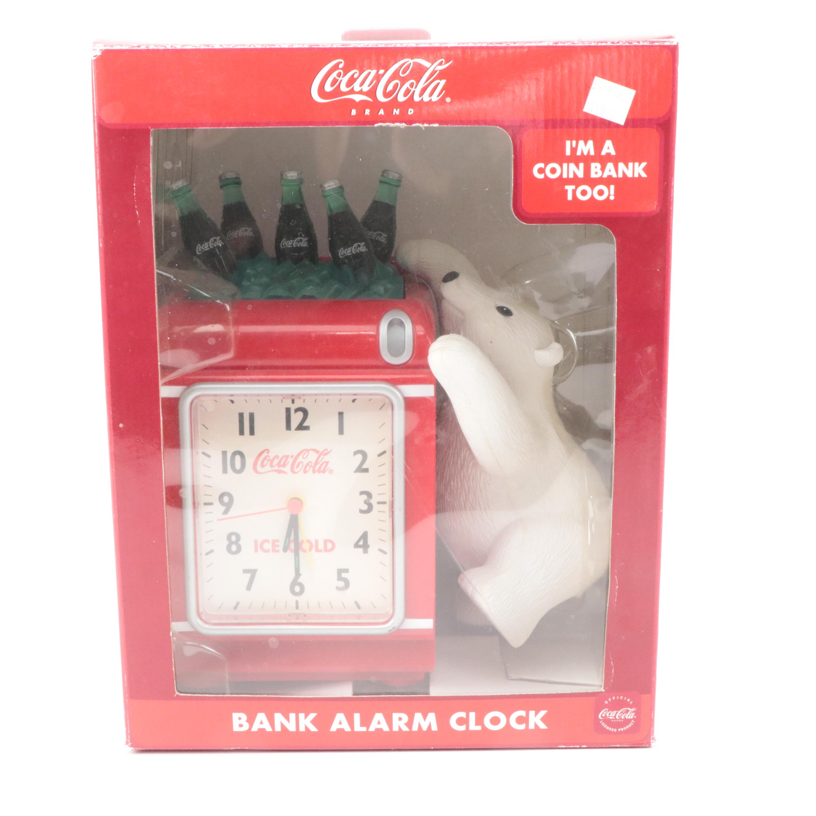 Coca-Cola Finished Wood Radio and Plastic Table Lamp with More