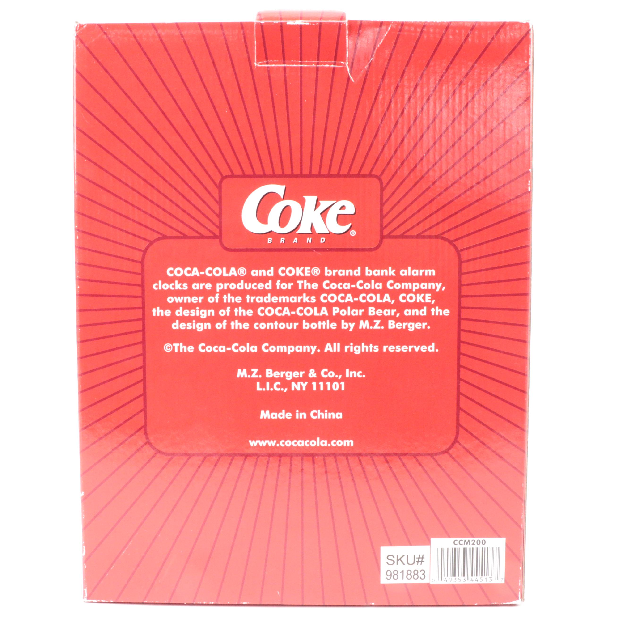 Coca-Cola Finished Wood Radio and Plastic Table Lamp with More