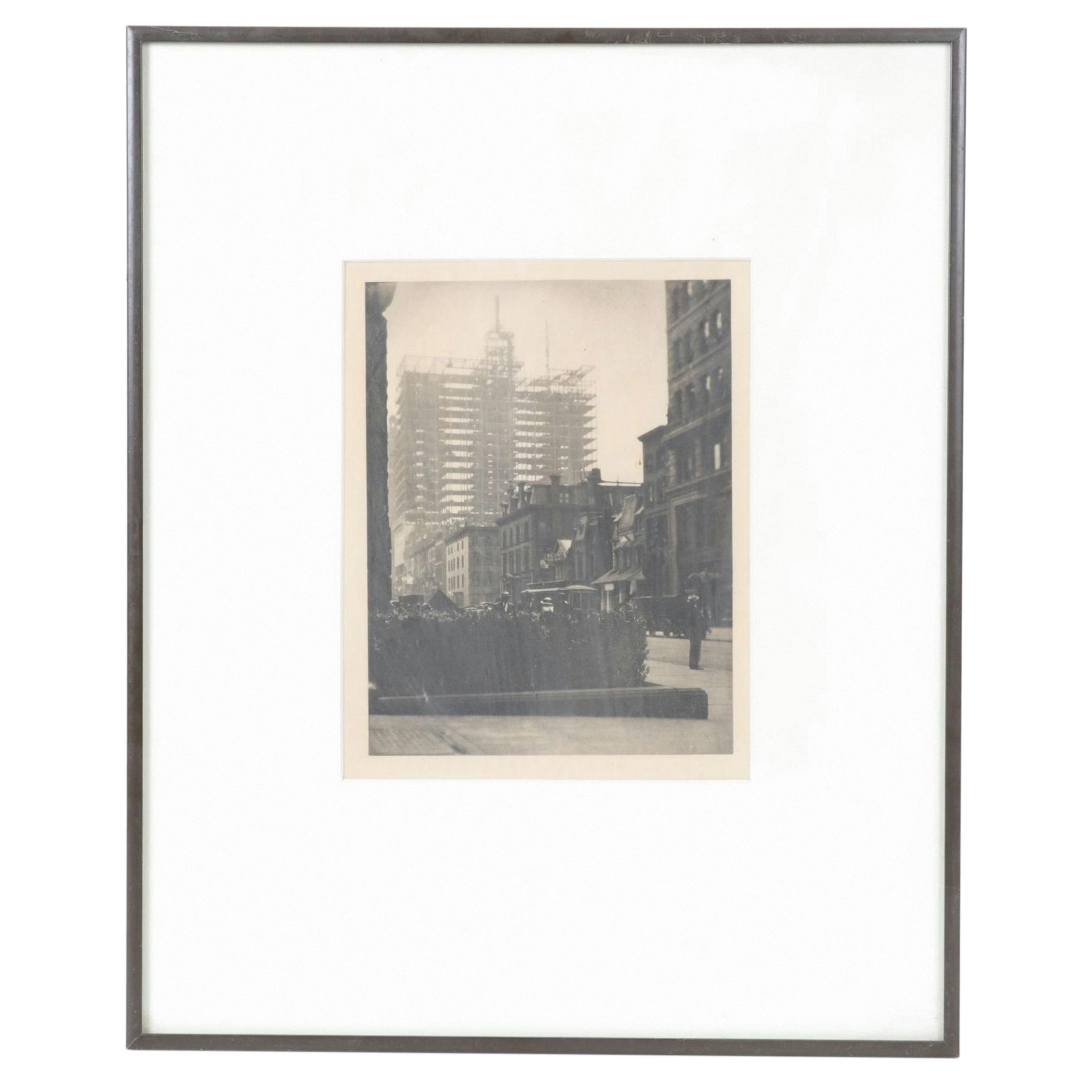Alfred Stieglitz Photogravure "Old And New New York," 1911
