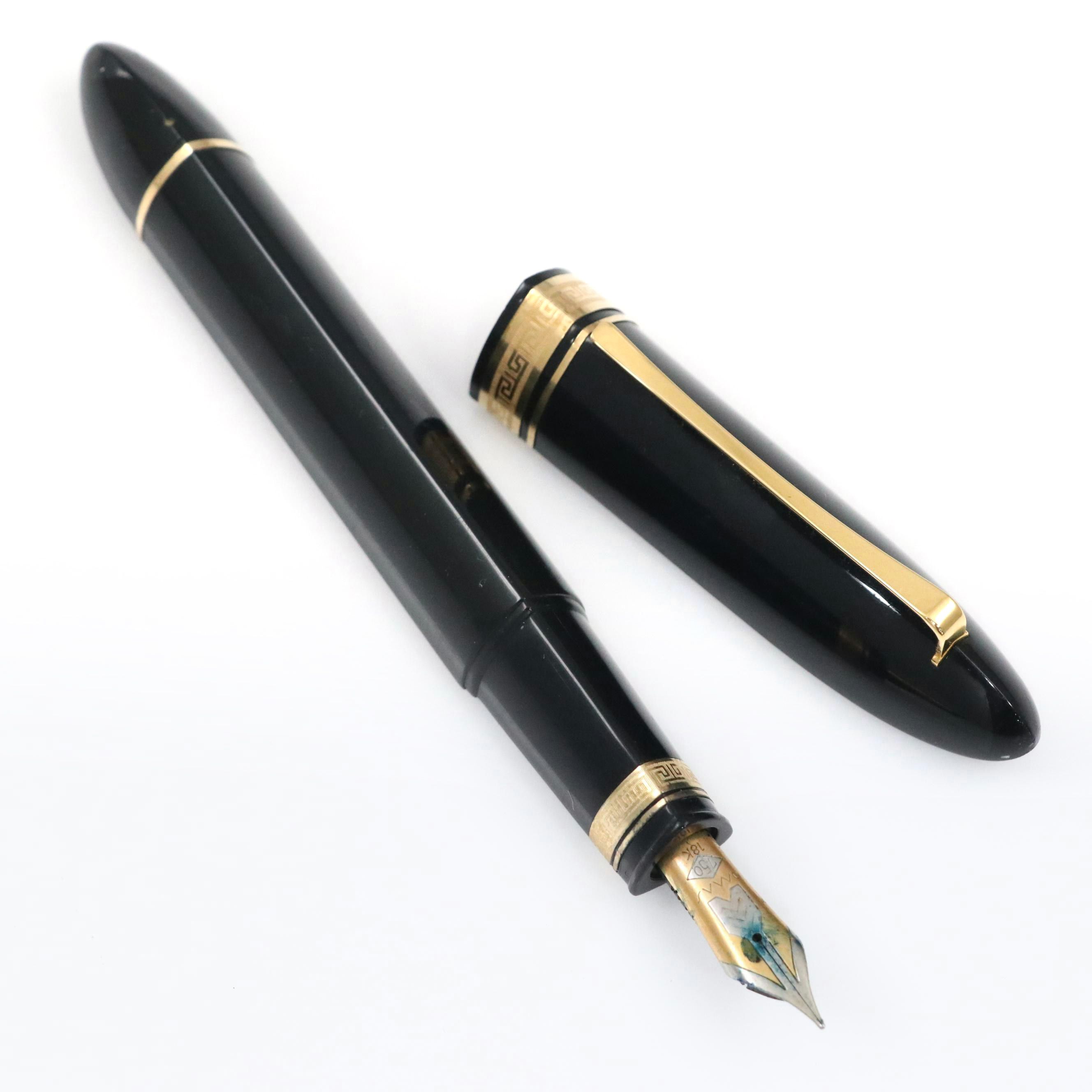 Omas "360 Oversize" Black Resin Triangular Fountain Pen, c. 1996