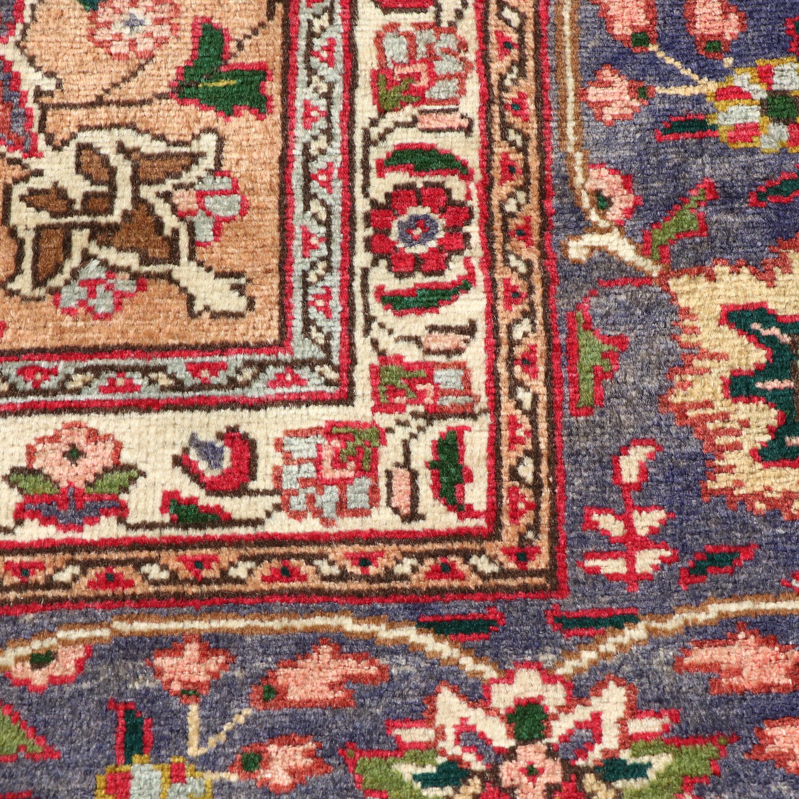 9'9 x 12'11 Hand-Knotted Persian Tabriz Room-Sized Rug