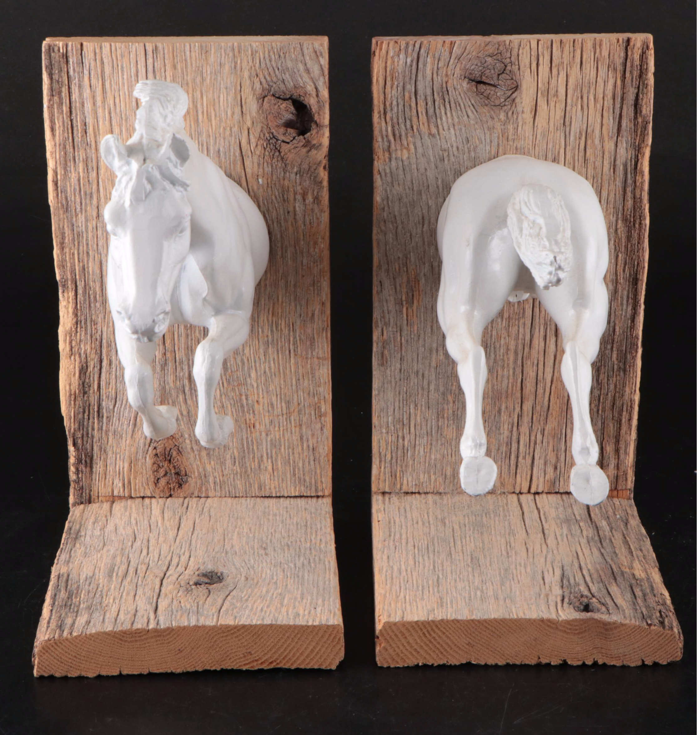 Lauren Radvansky "Equine" Bookends and Wall Hanging