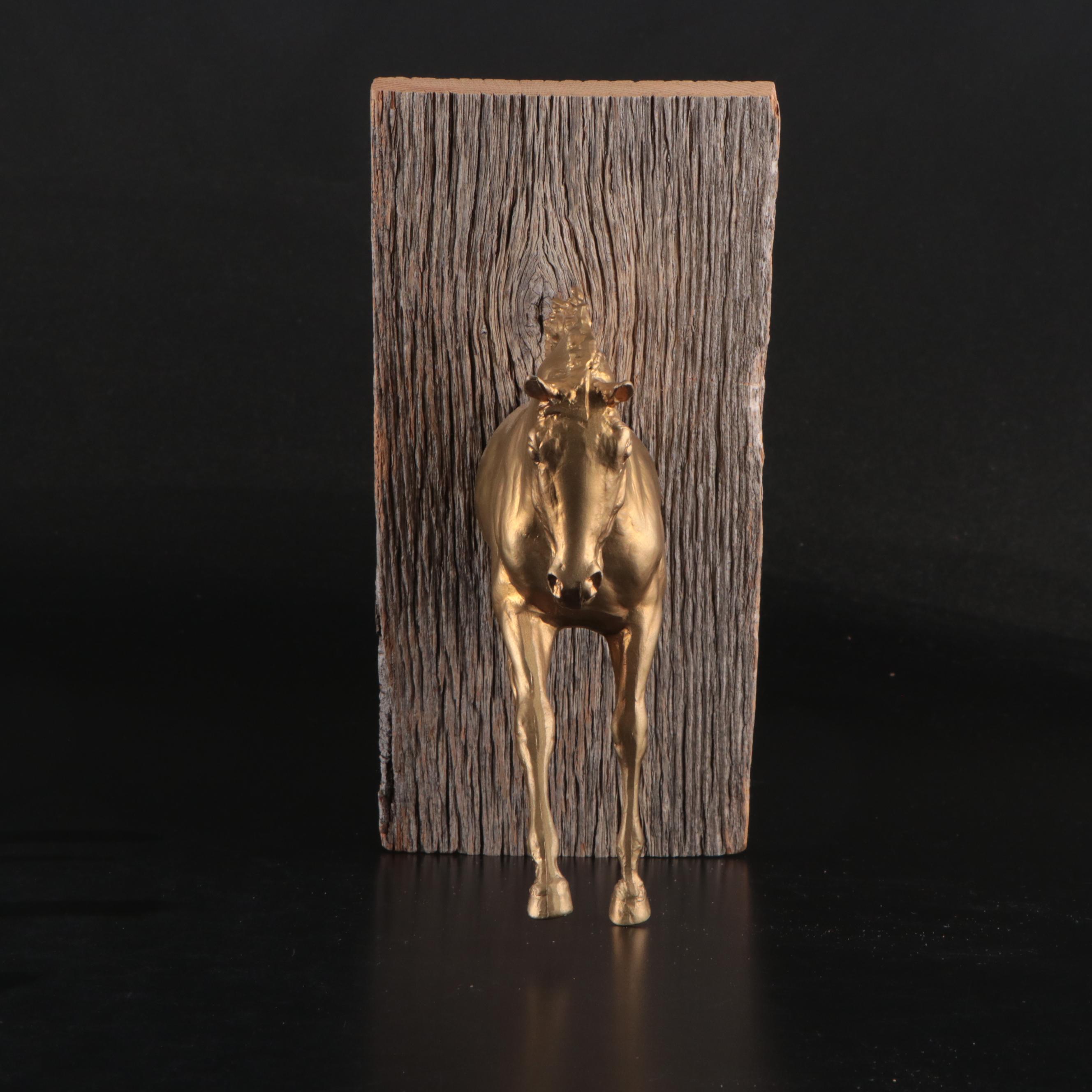 Lauren Radvansky "Equine" Bookends and Wall Hanging