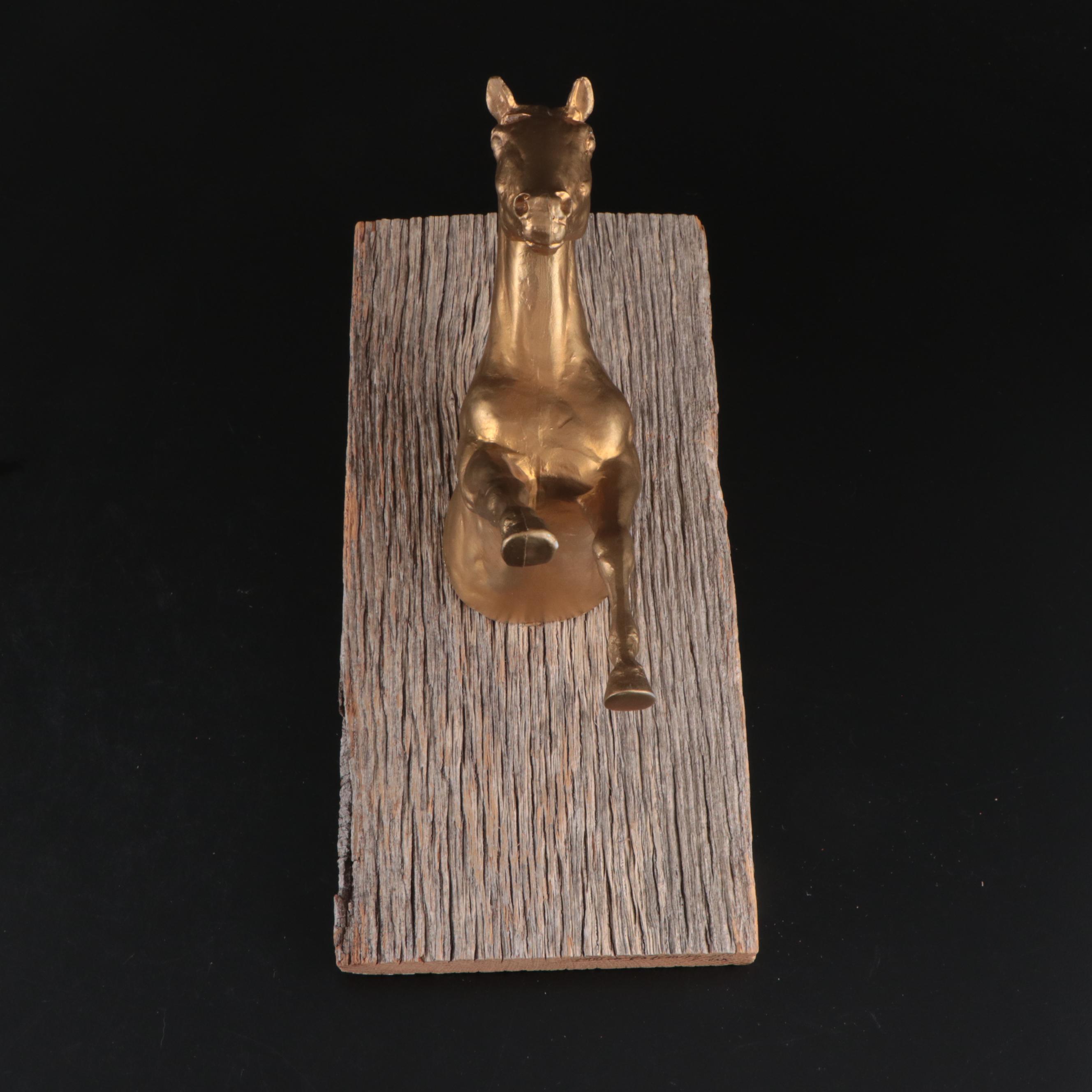 Lauren Radvansky "Equine" Bookends and Wall Hanging