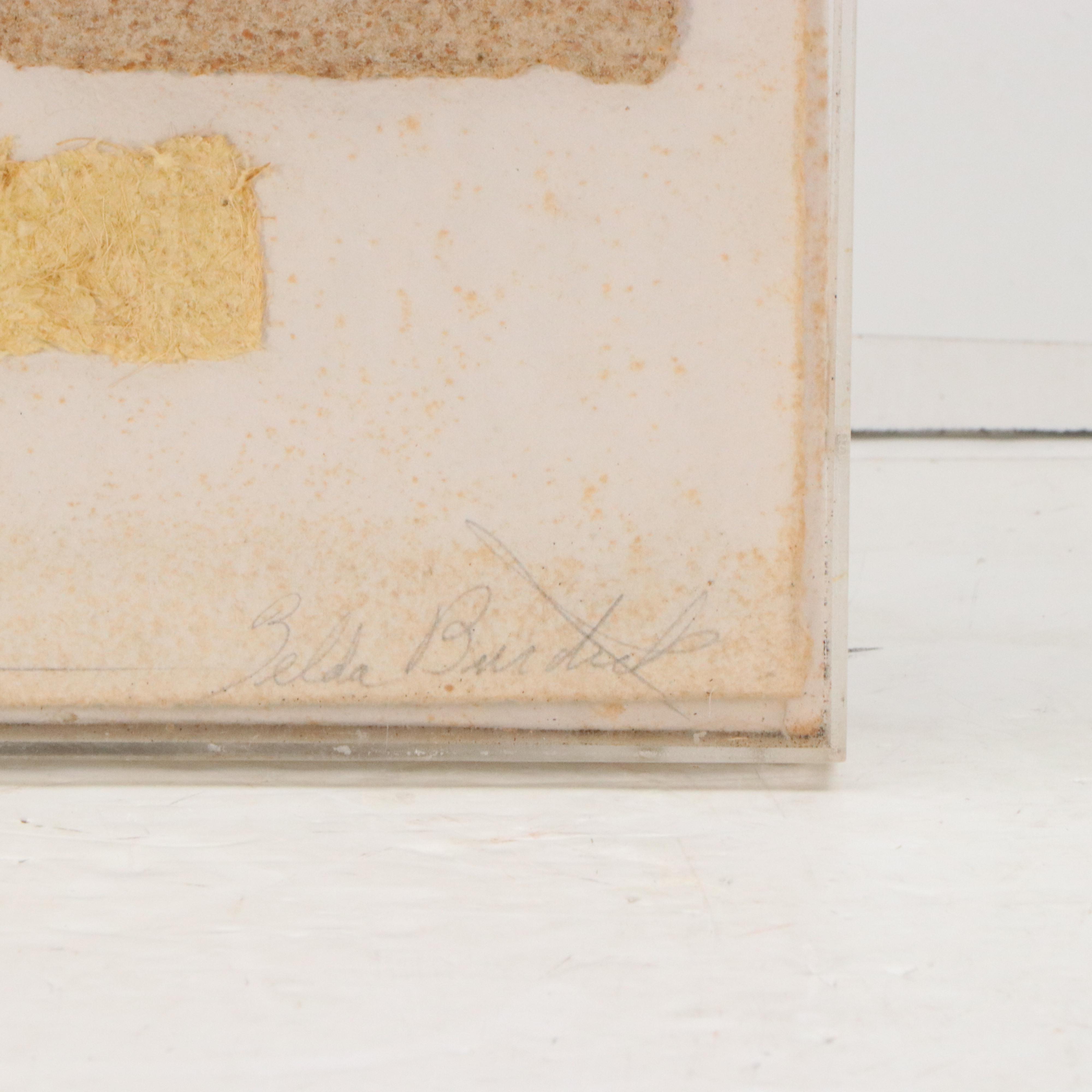 Zelda Burdick Mixed Media Collage "Summer, Earth Series" Late 20th Century