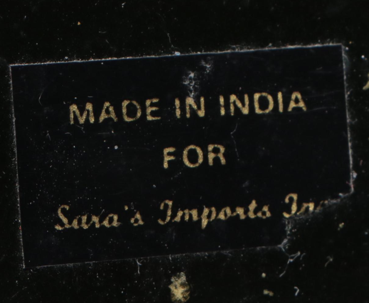 Hand-Painted Indian Lacquerware Boxes, Mid to Late 20th Century