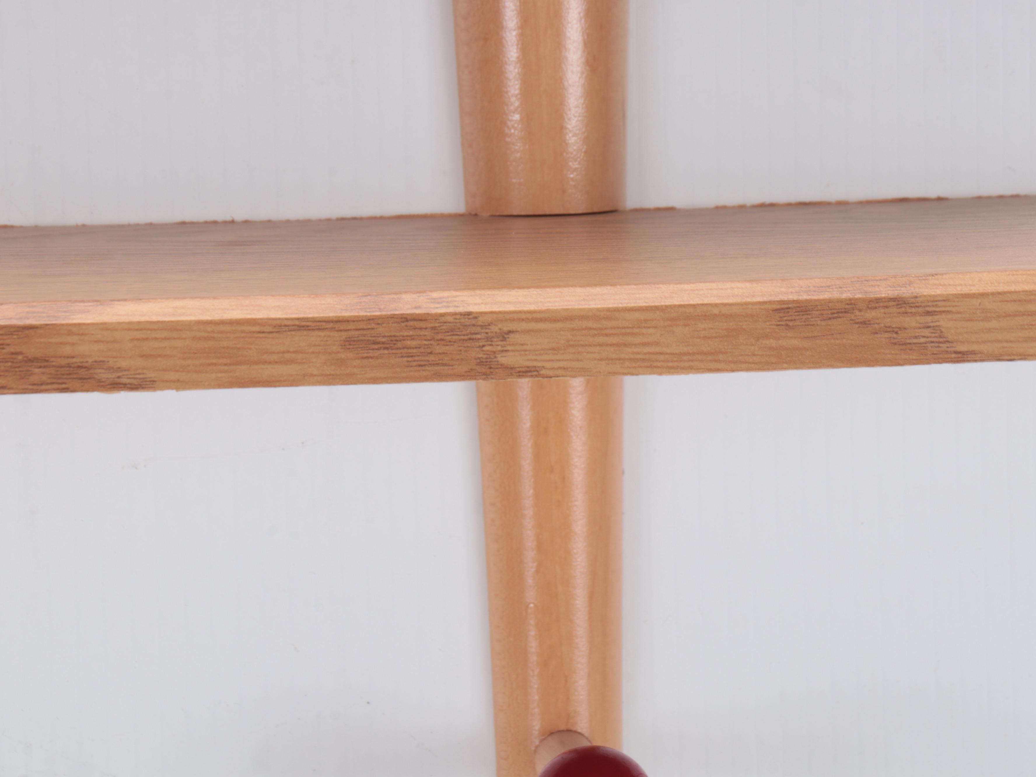 Wooden Baseball and Bat Wall Hanging Shelf with Other Sports Themed Decor