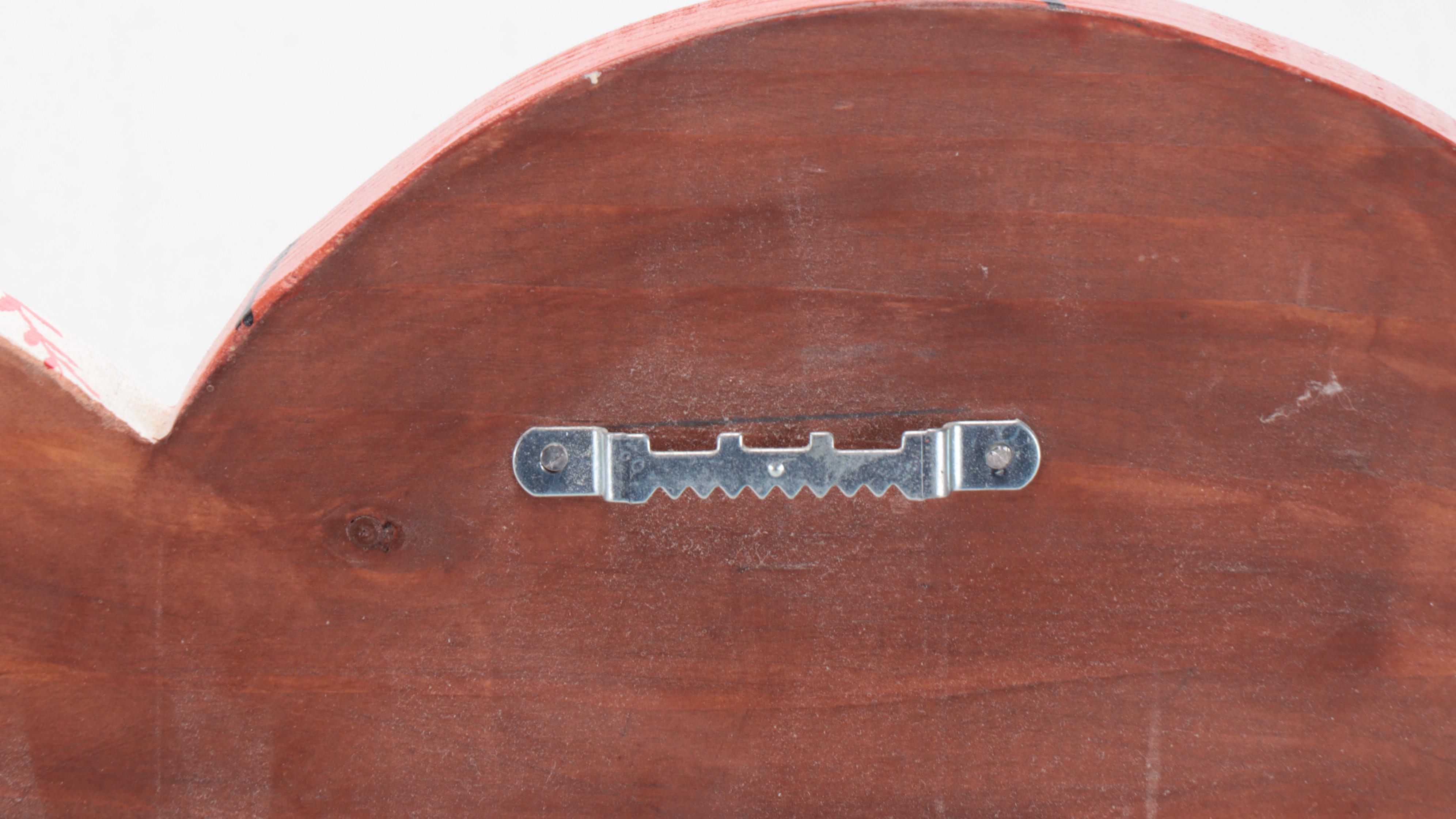 Wooden Baseball and Bat Wall Hanging Shelf with Other Sports Themed Decor