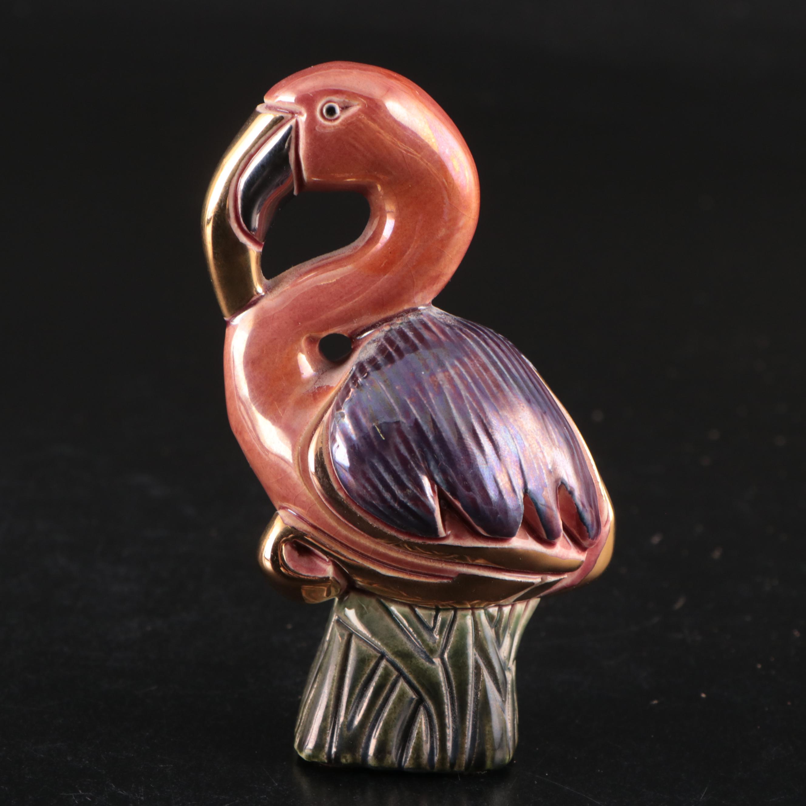 Hoosier Glass Vase with Old Fashioned Glasses and Figurines