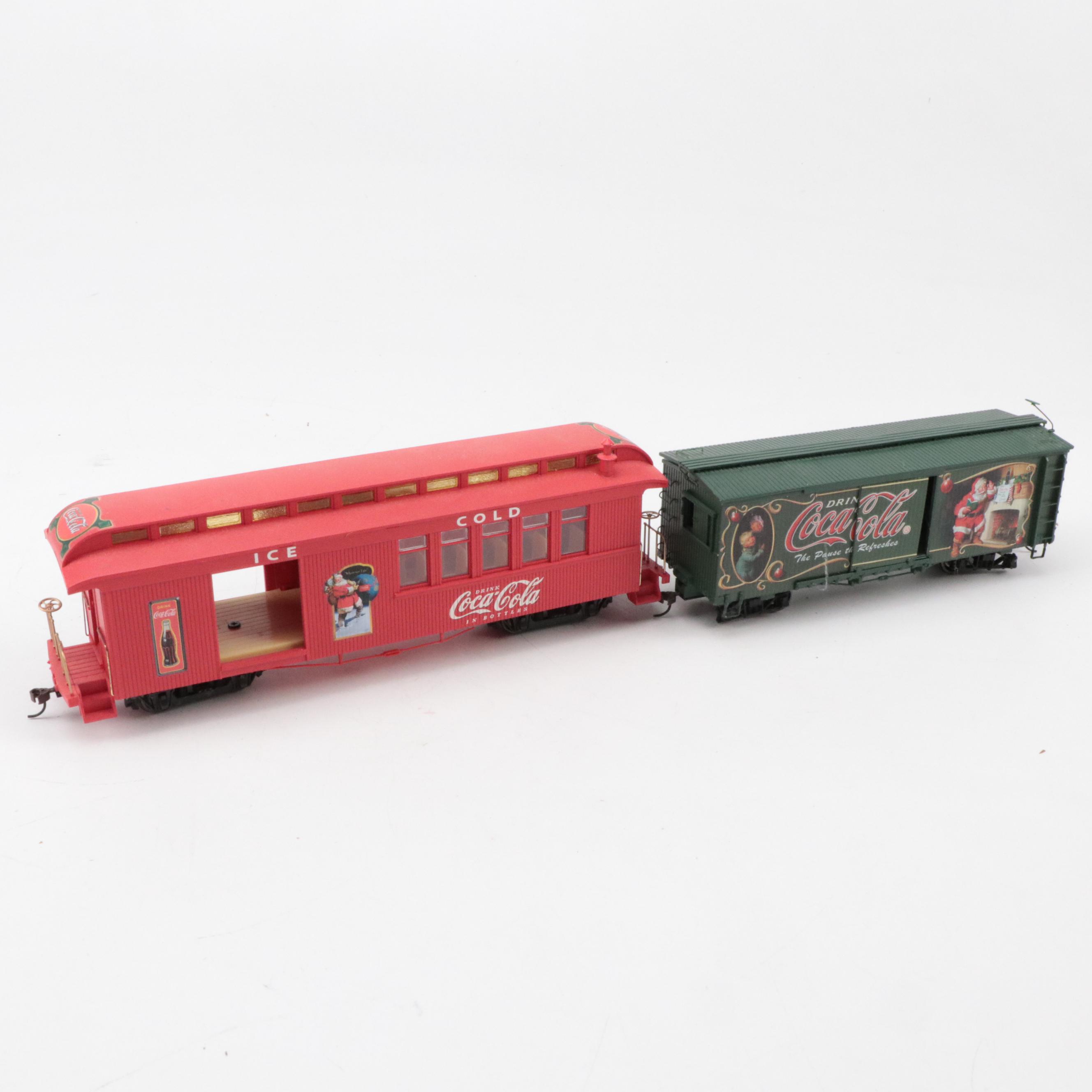 Coca-Cola Novelty Table Lamp with Buddy L, Coca-Cola Train Cars, More