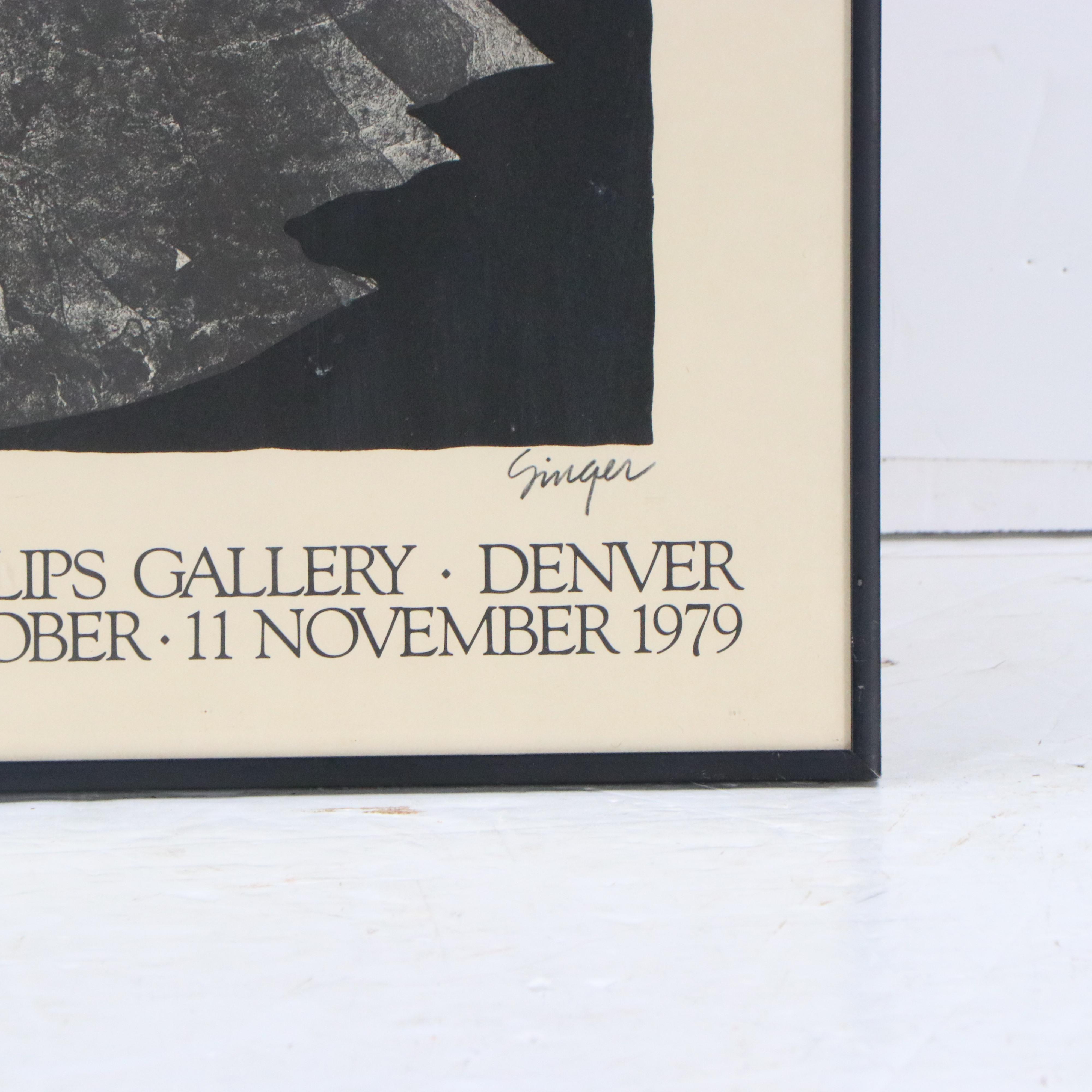 Ed Singer Halftone Gallery Poster, 1979