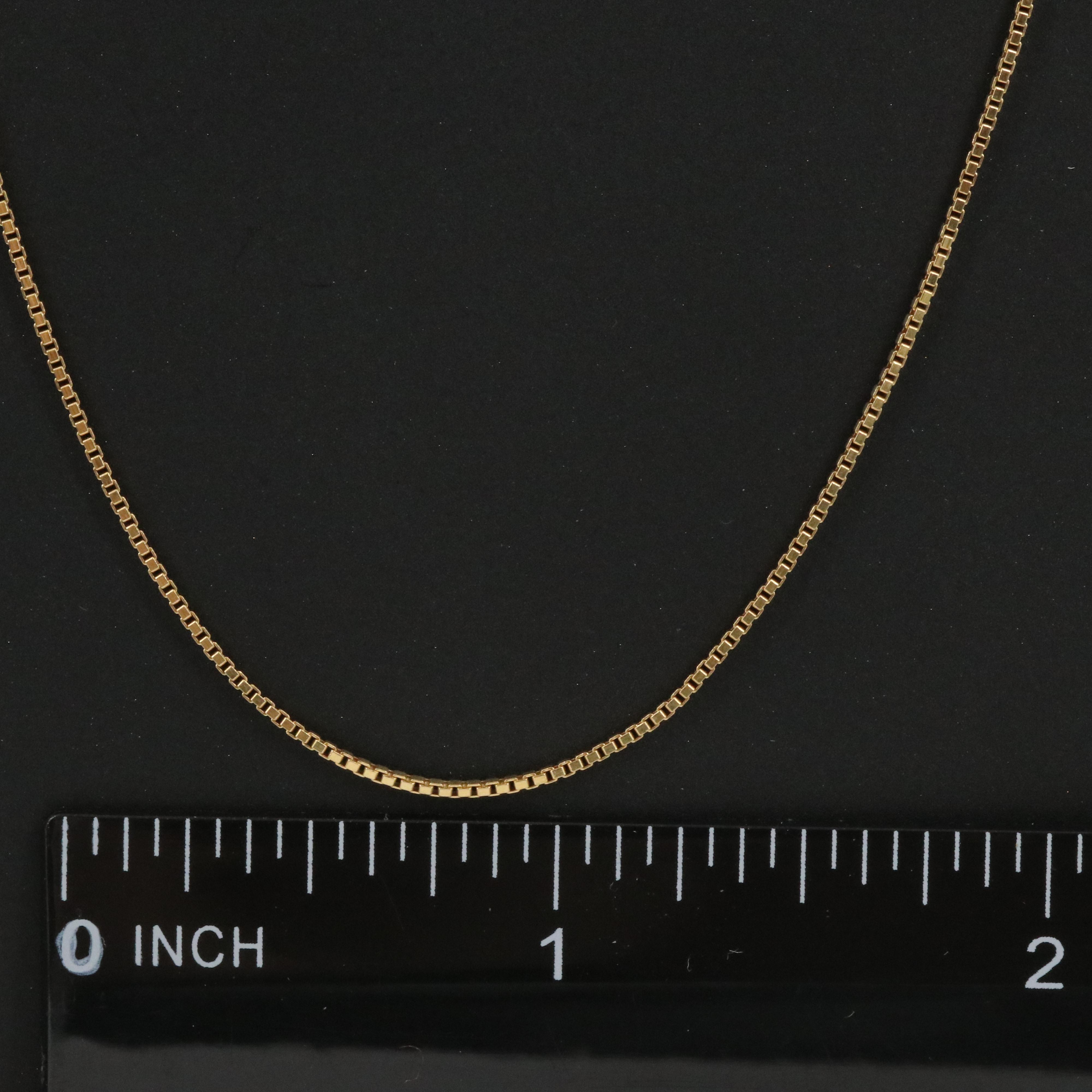 18K Box Chain Necklace