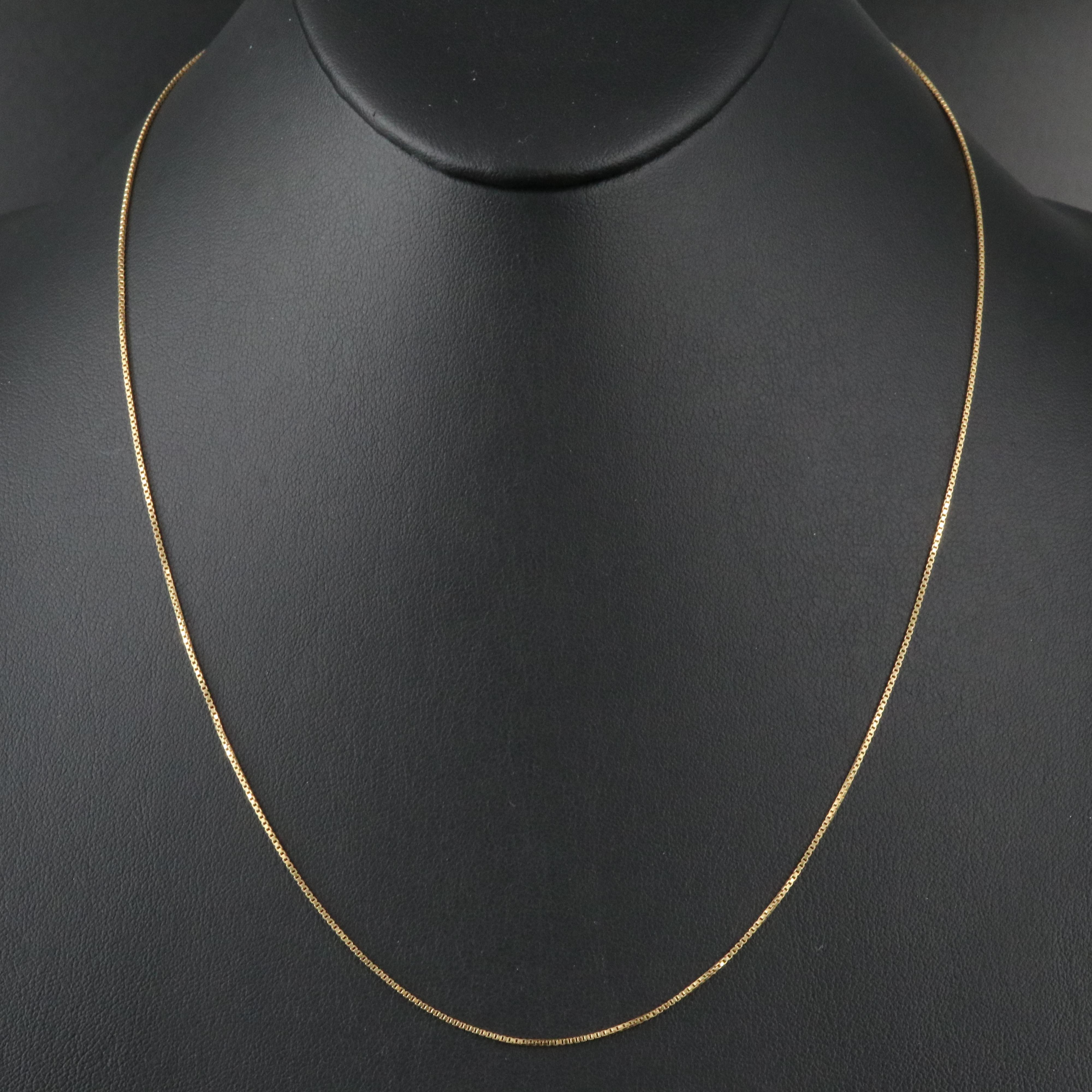 18K Box Chain Necklace