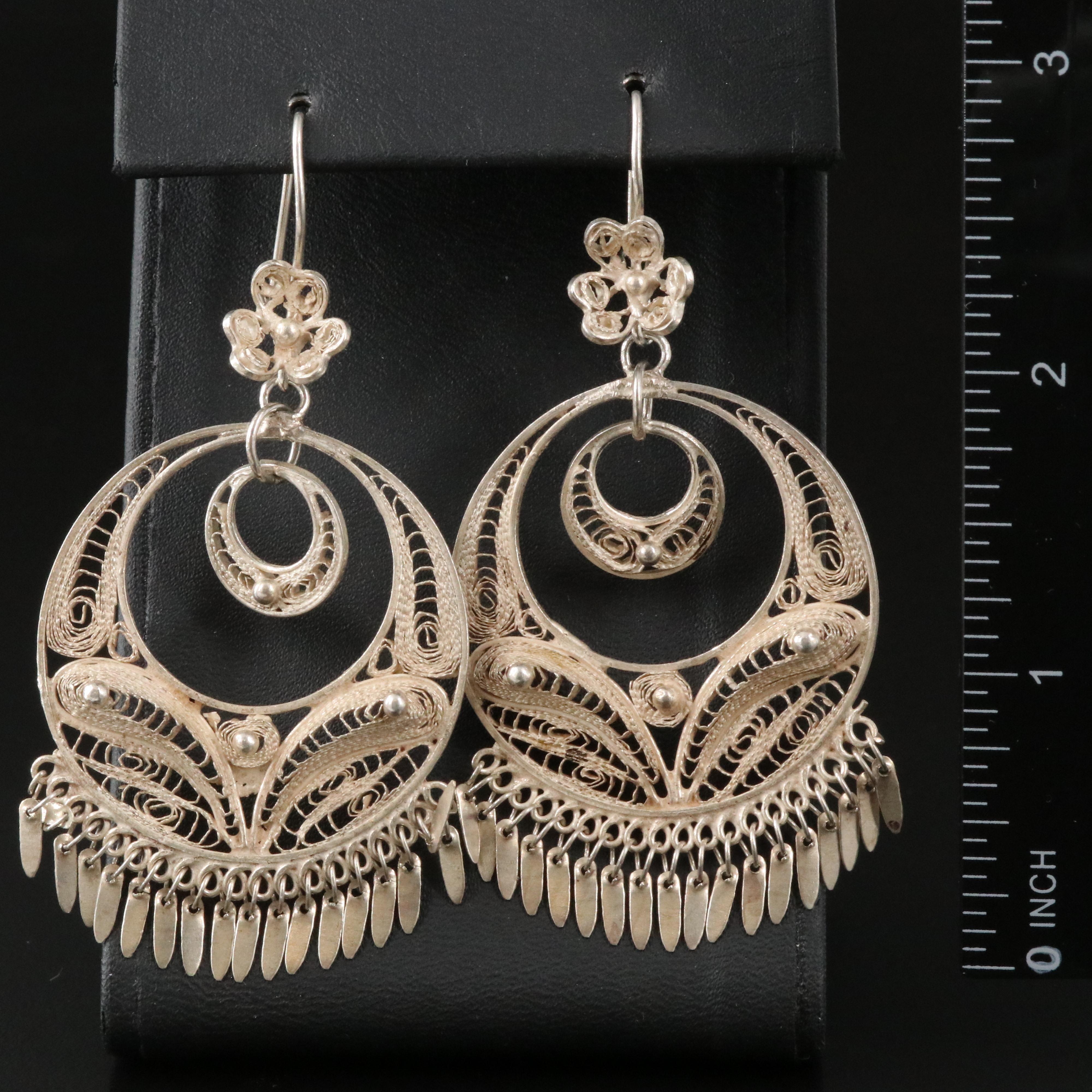 Sterling Filigree Earrings