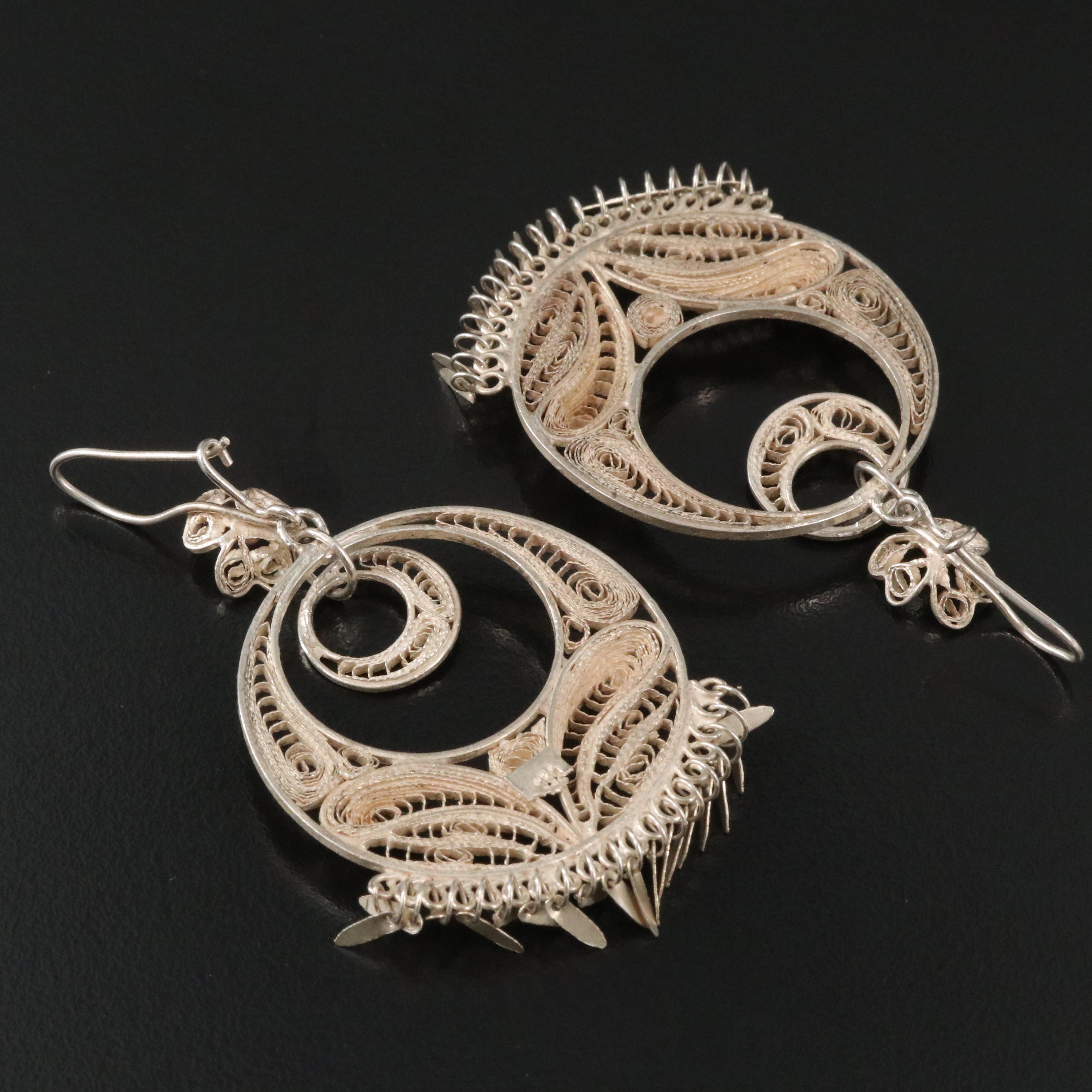 Sterling Filigree Earrings