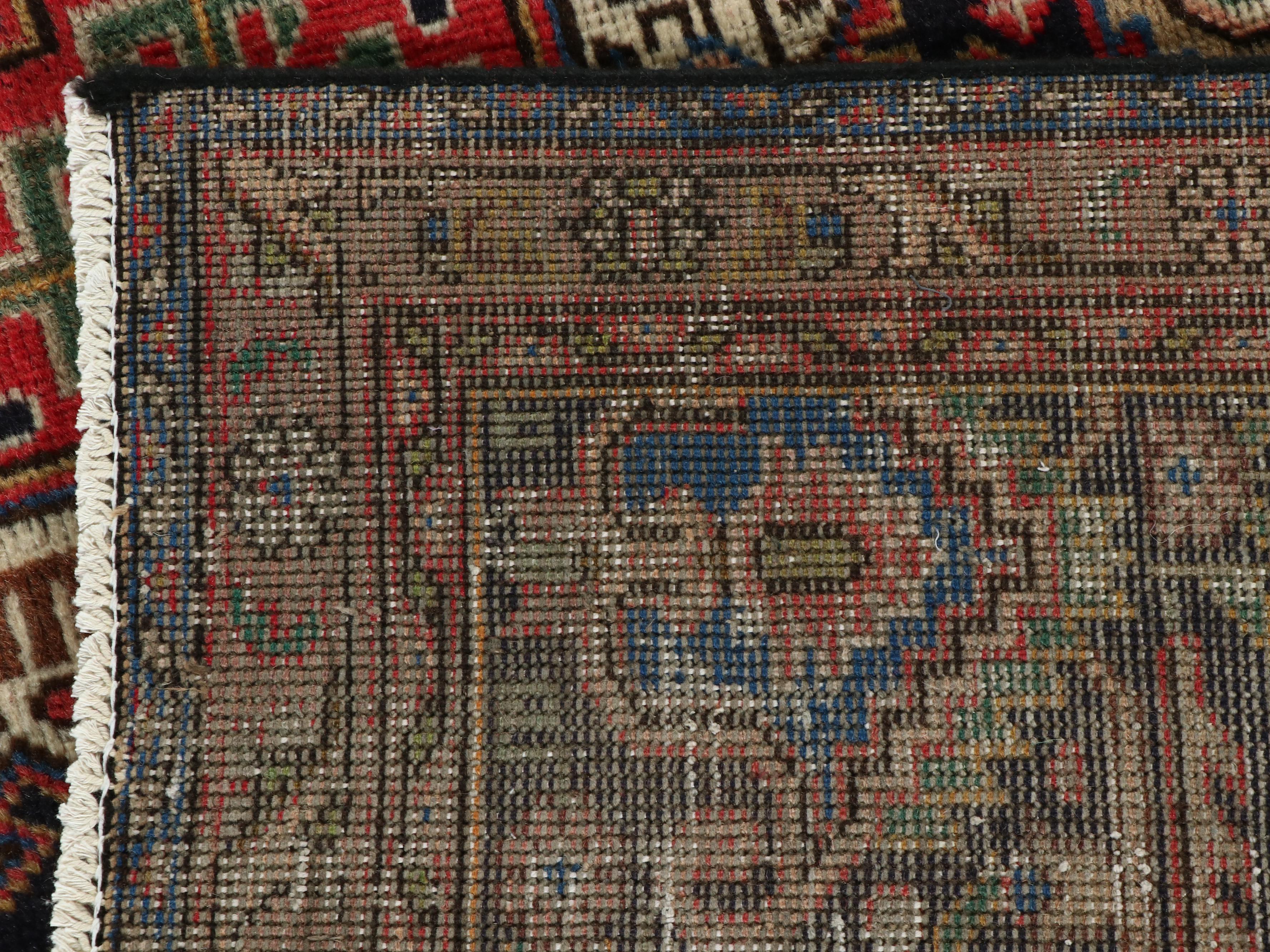 9'6 x 12'6 Hand-Knotted Persian Heriz Room-Sized Rug